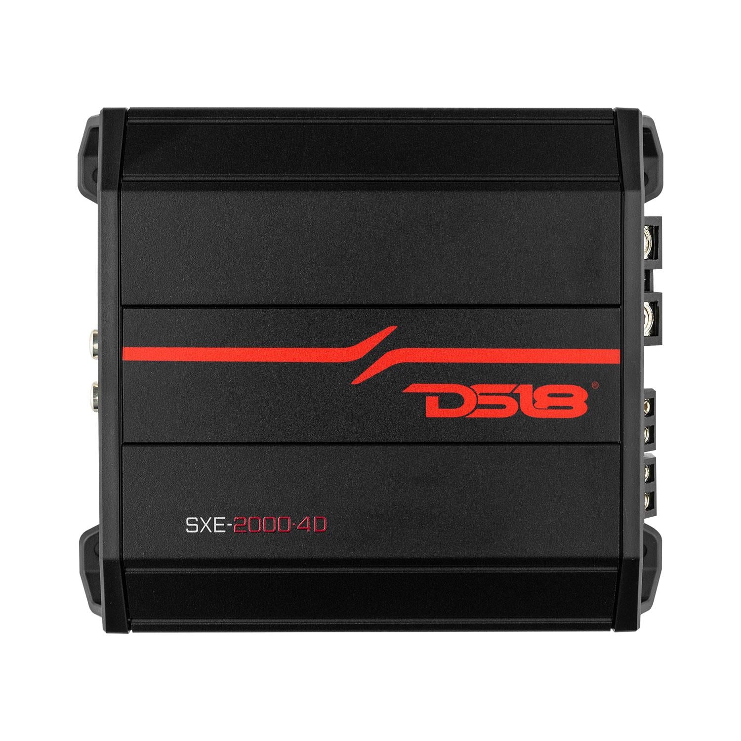 DS18 4 x 150 Watts RMS 4 Ohm, Black SXE 4-Channel Class D