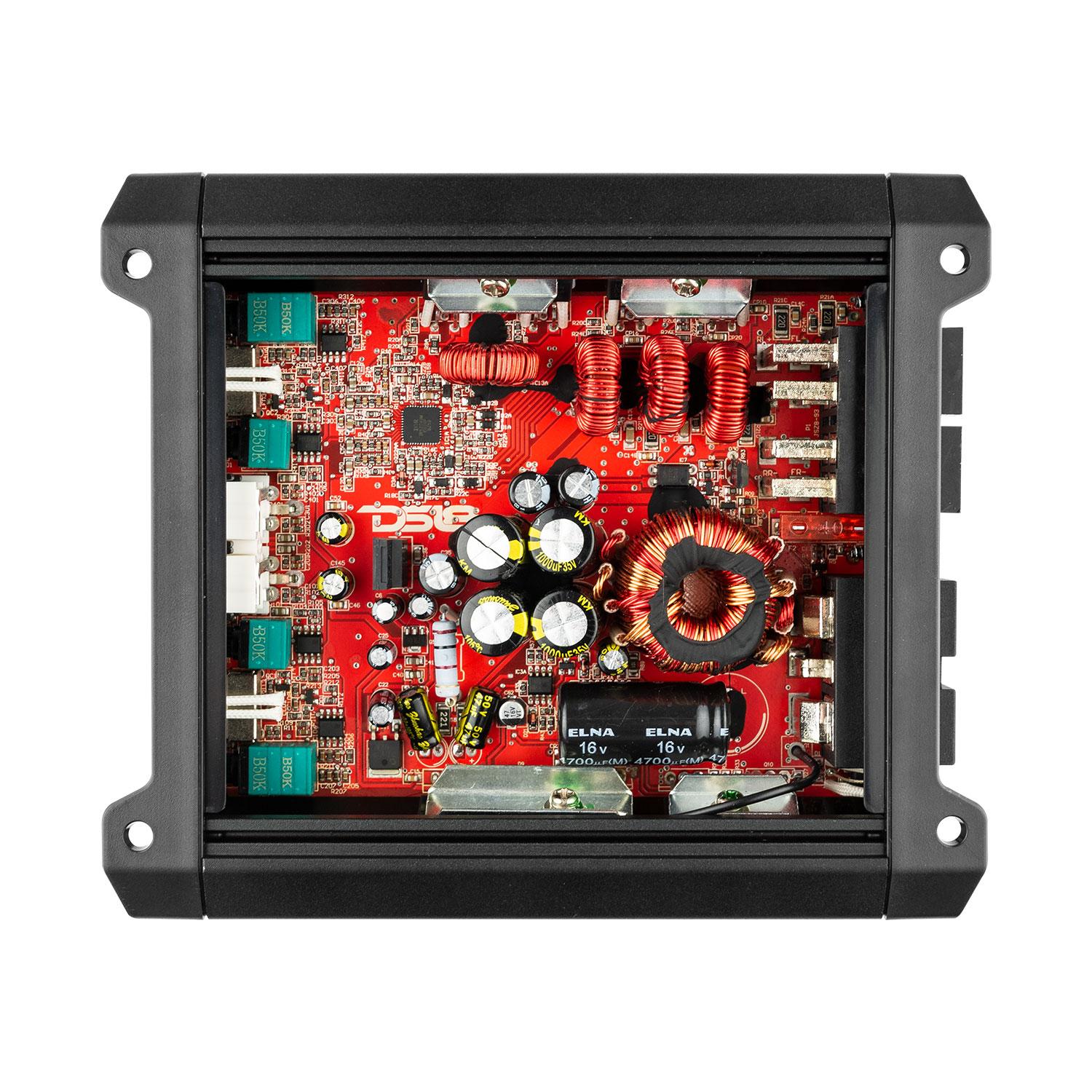 DS18 4 x 150 Watts RMS 4 Ohm, Black SXE 4-Channel Class D