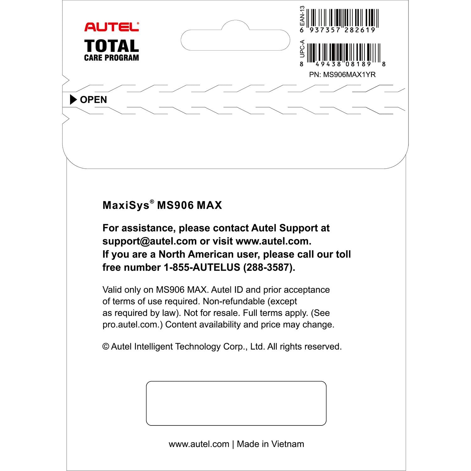 Autel Diagnostic Software MS906MAX1YR | AutoZone