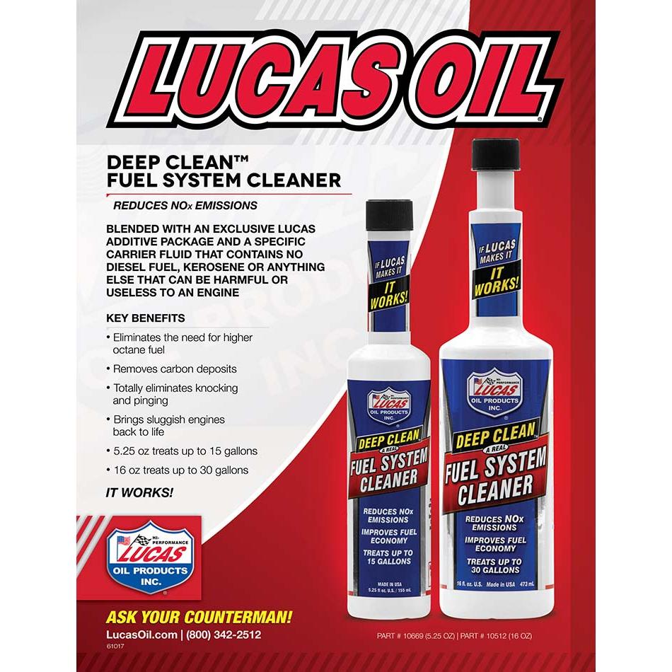 Lucas Oil Products Deep Clean Fuel System Cleaner 16oz | AutoZone
