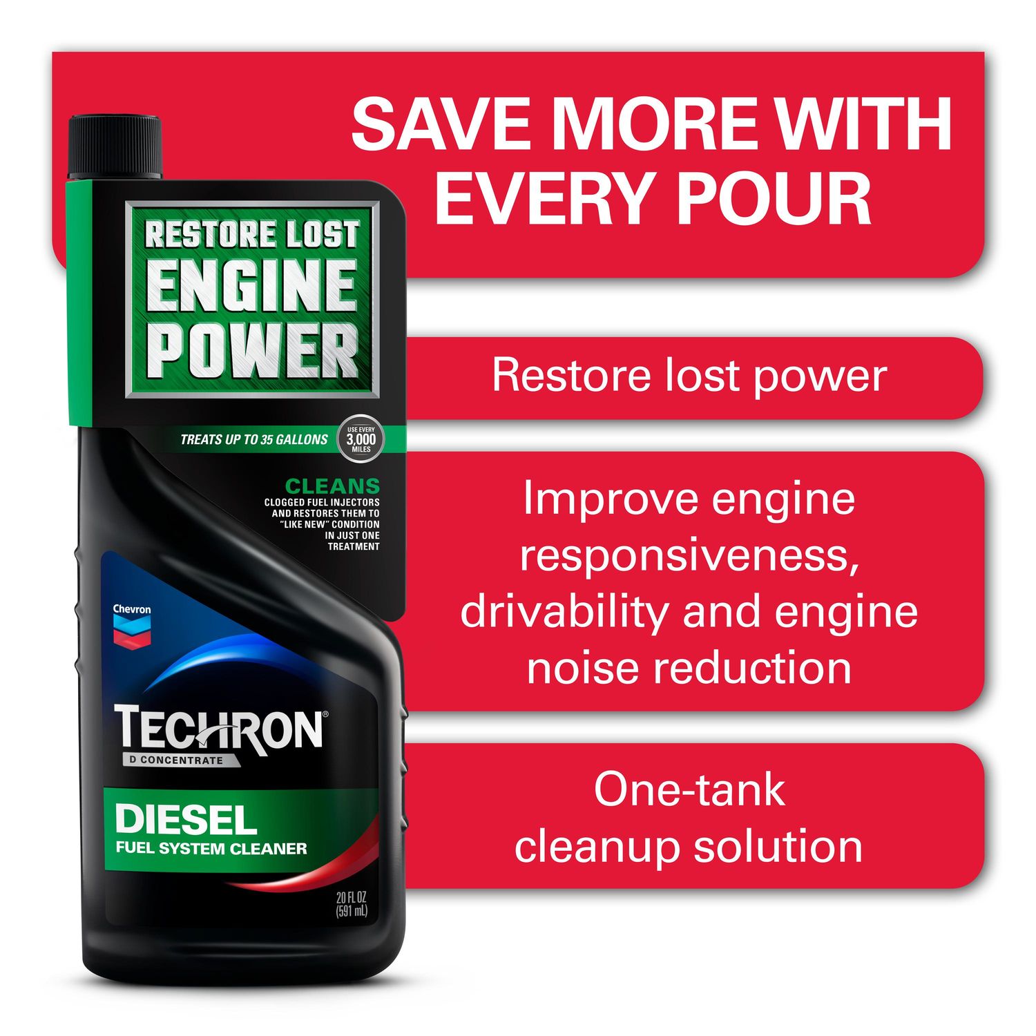 Techron Concentrate Diesel Fuel System Cleaner 20oz | AutoZone