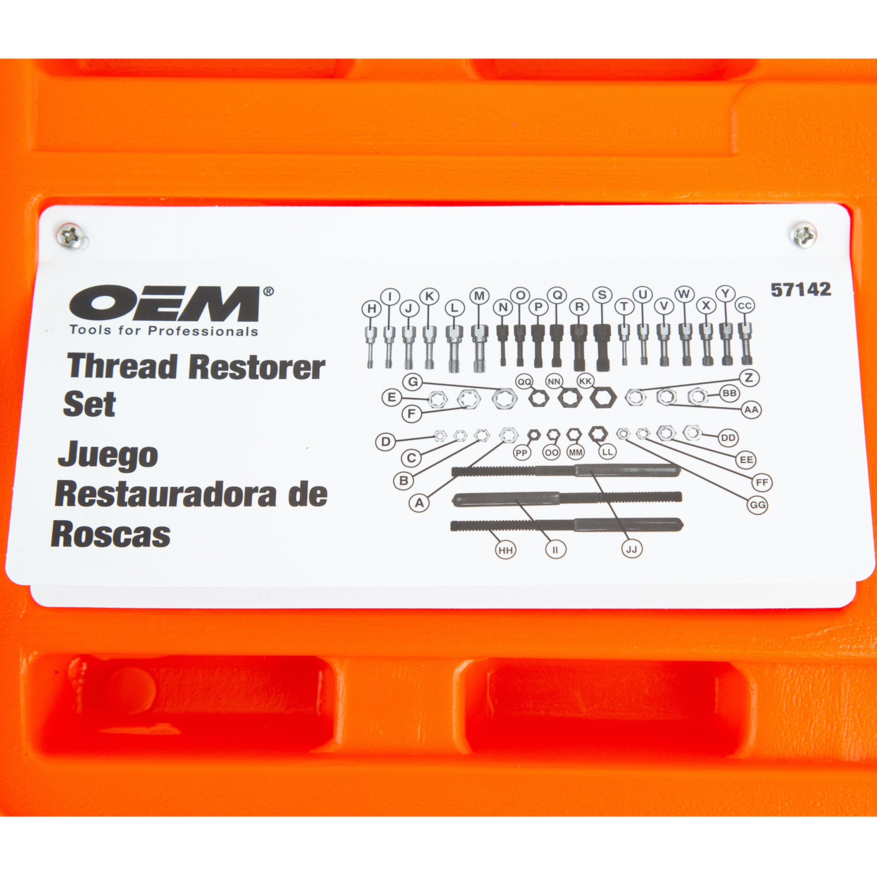 OEMTOOLS Thread Restorer Set | AutoZone