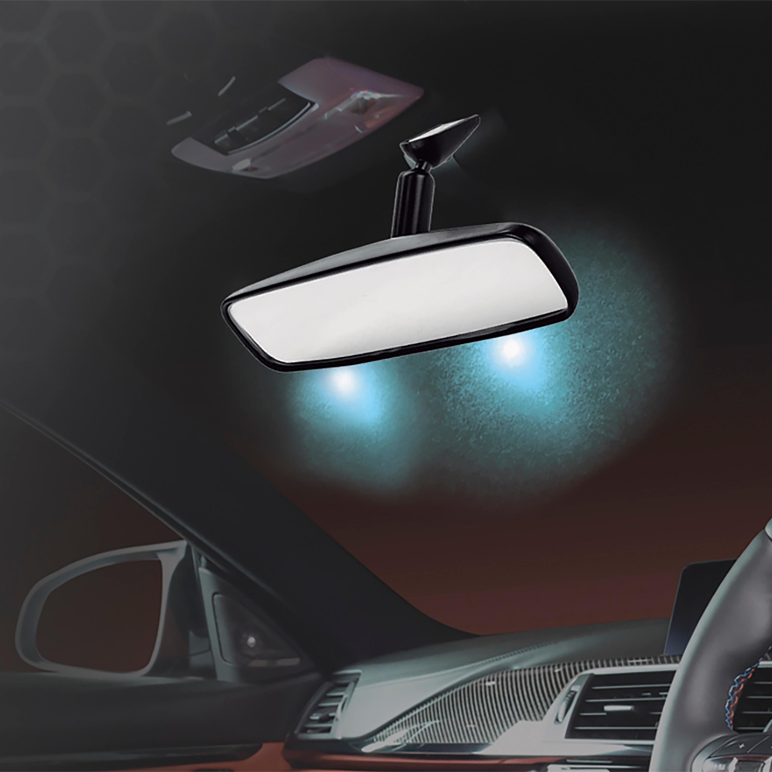 Pilot 10 3/4in Rear View Mirror with Multi-Color LED Map and Mood