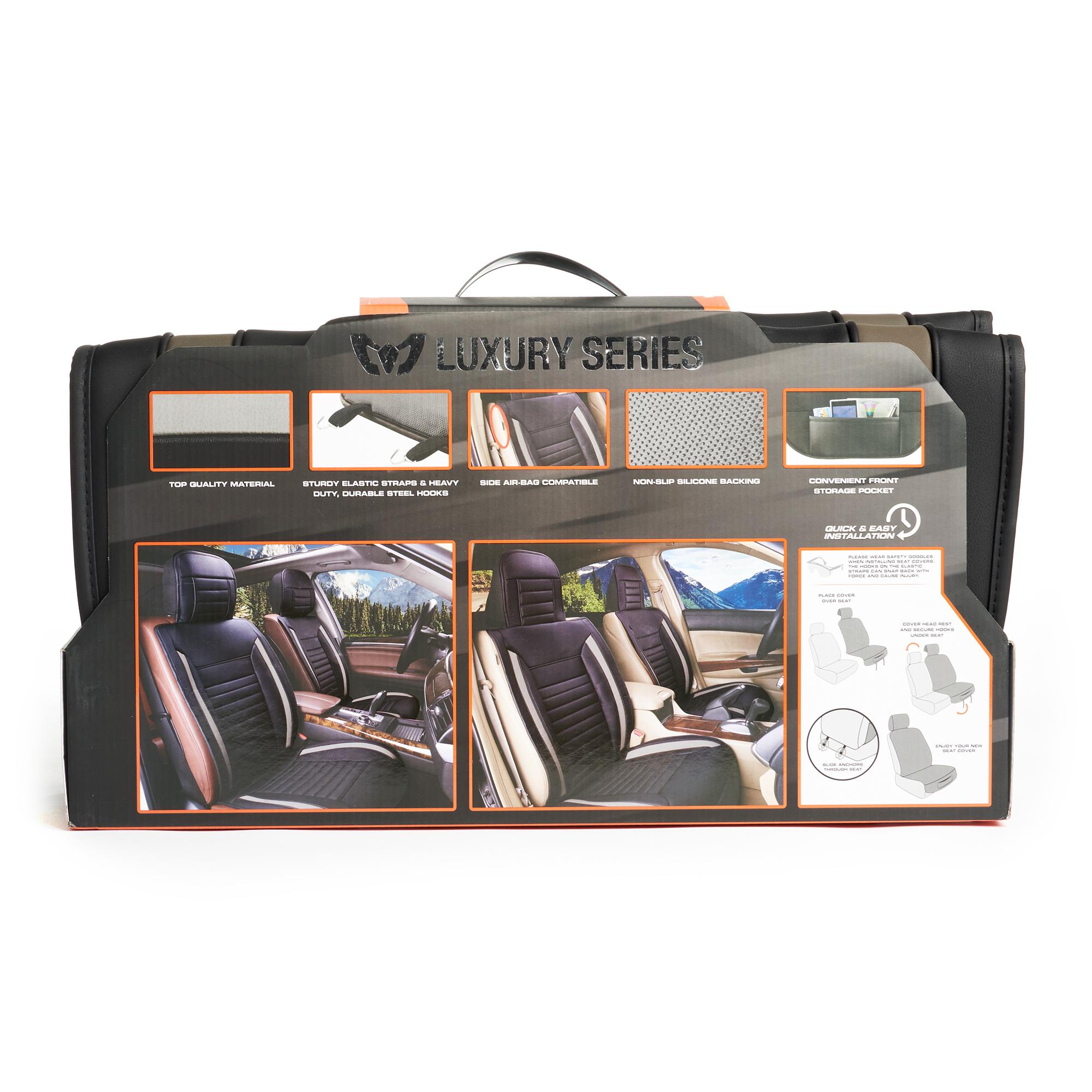 Alpena Luxury Series Gray Seat Cover | AutoZone