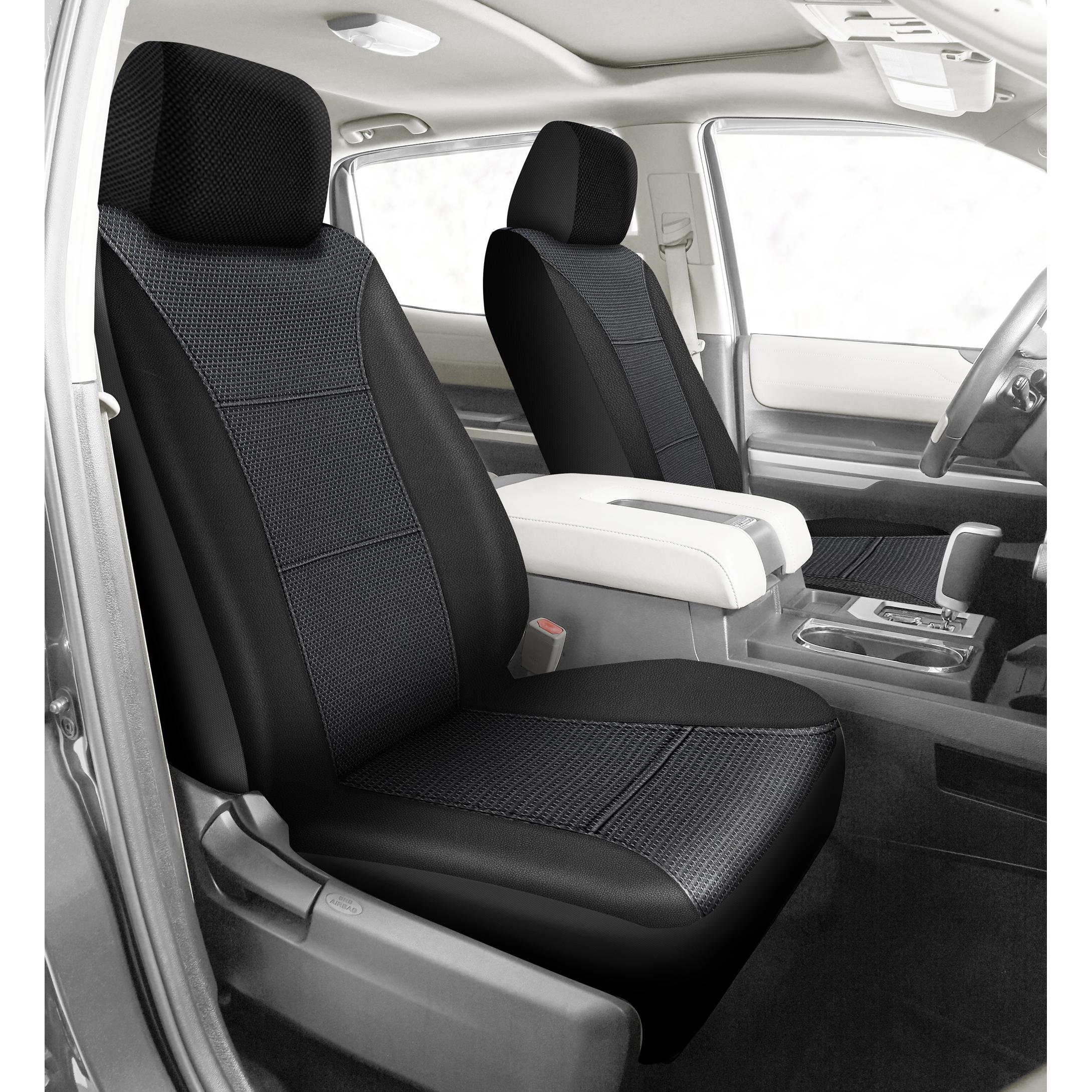 Road Comforts Black Brockton Seat Cover 2 Piece | AutoZone