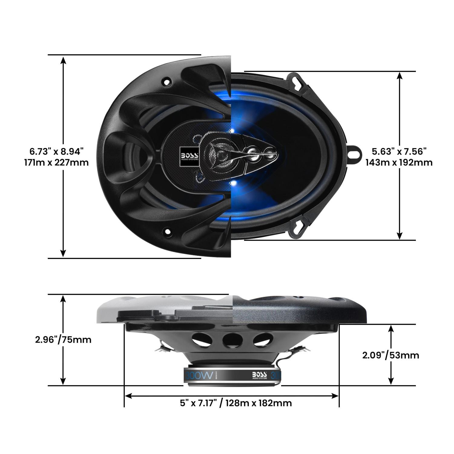 BOSS スピーカー Boss Audio Speaker BE5768 | AutoZone