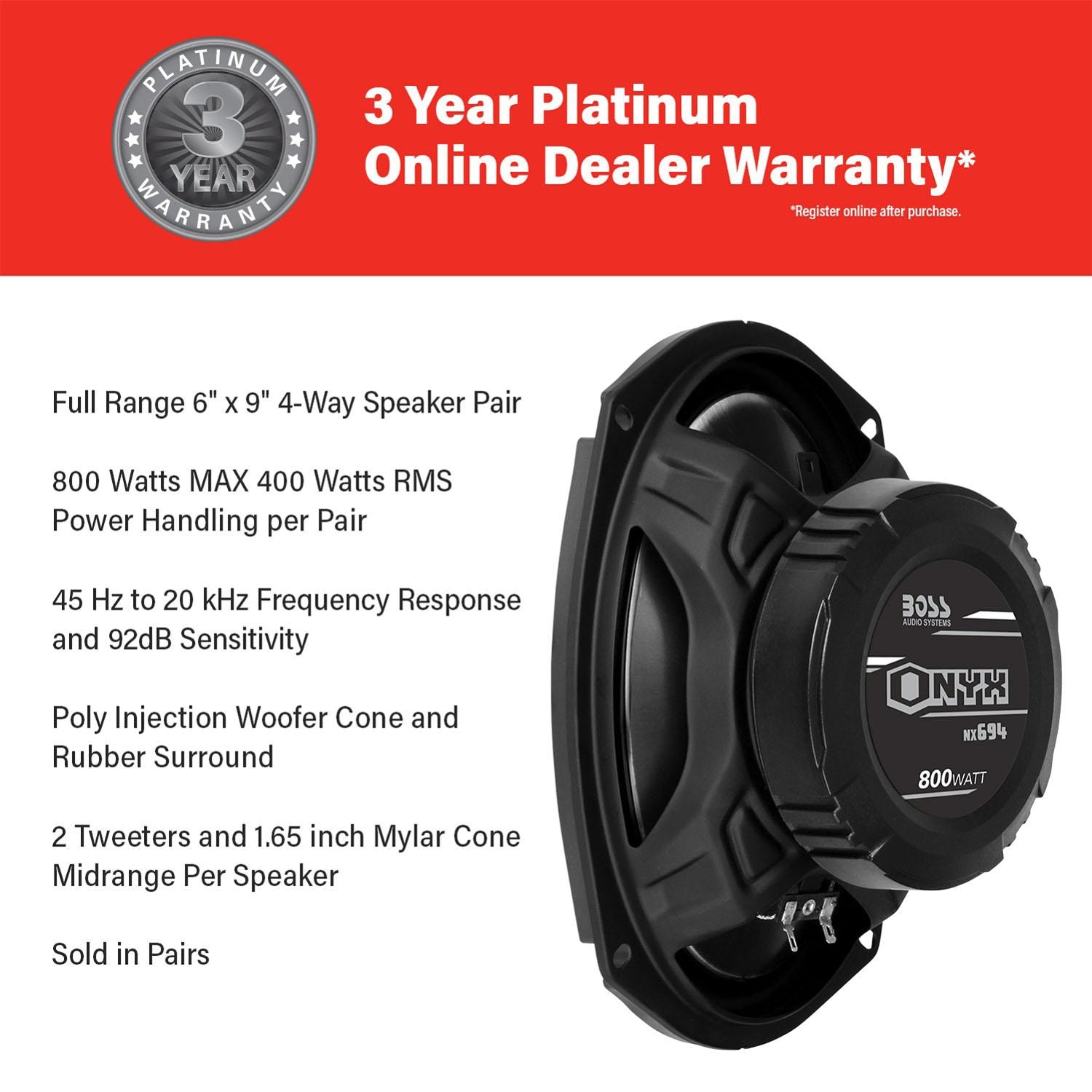 Boss Audio Speaker NX694 | AutoZone