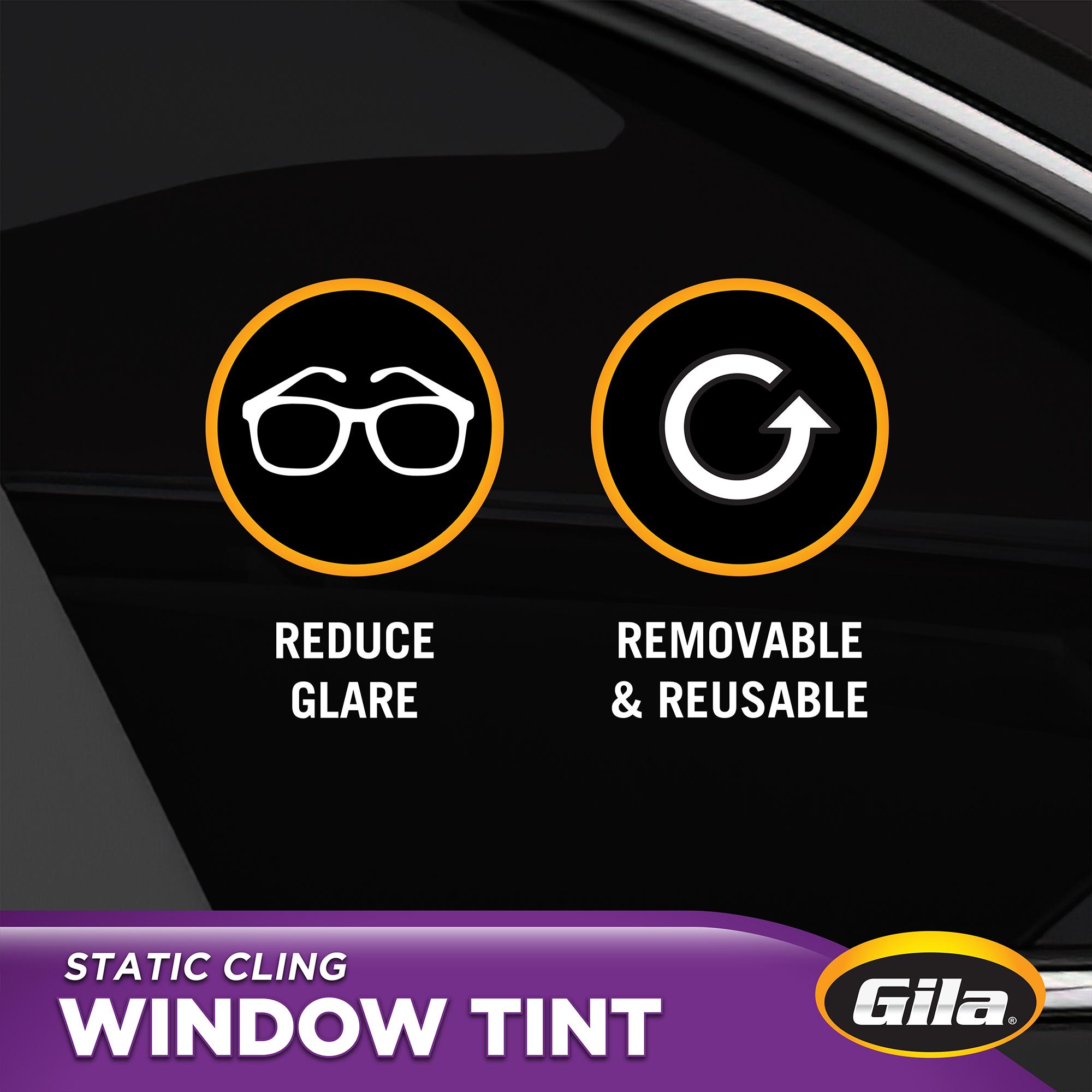 Gila 20% 24in x 78in Black Static Cling Window Tint