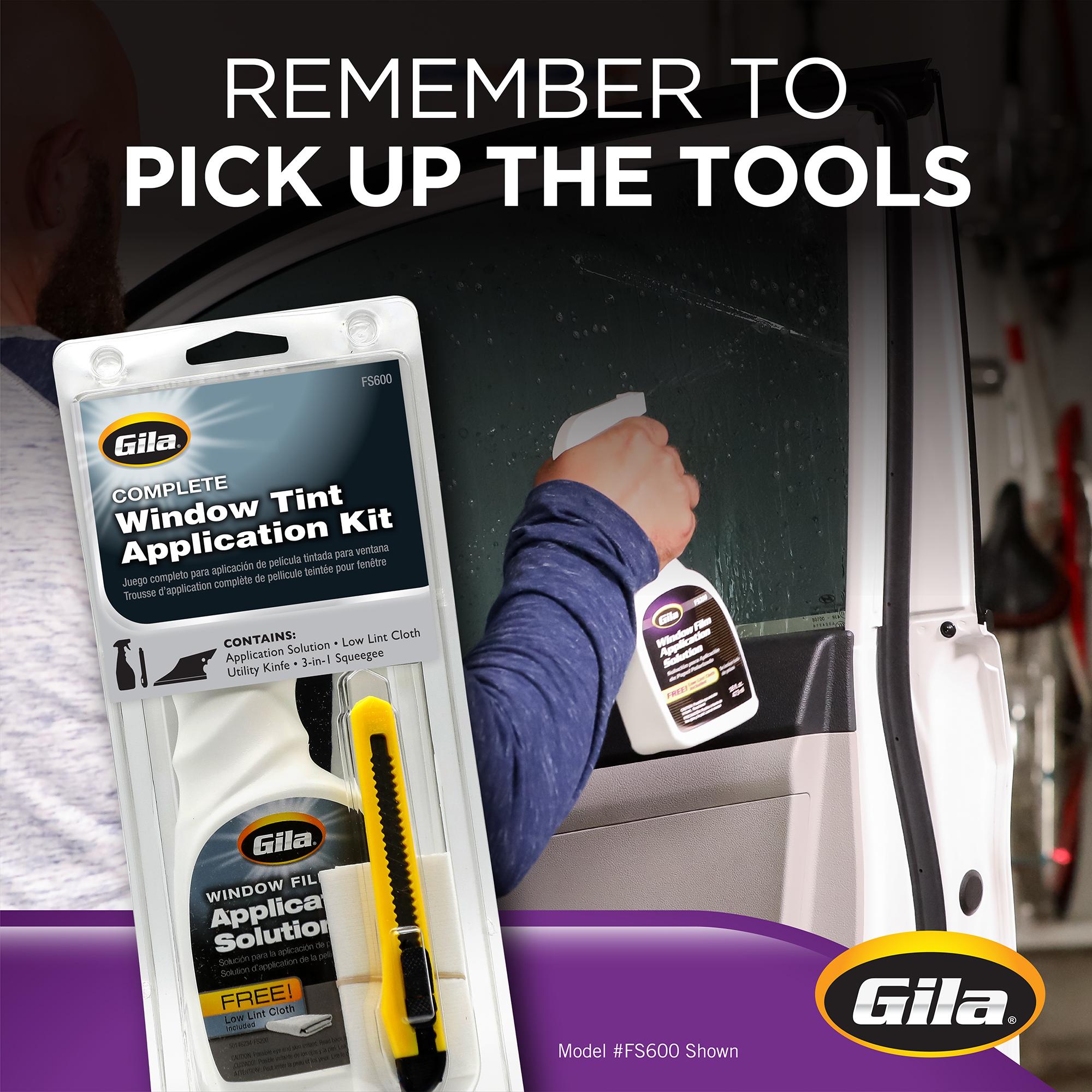 Gila 20% 24in x 78in Black Static Cling Window Tint