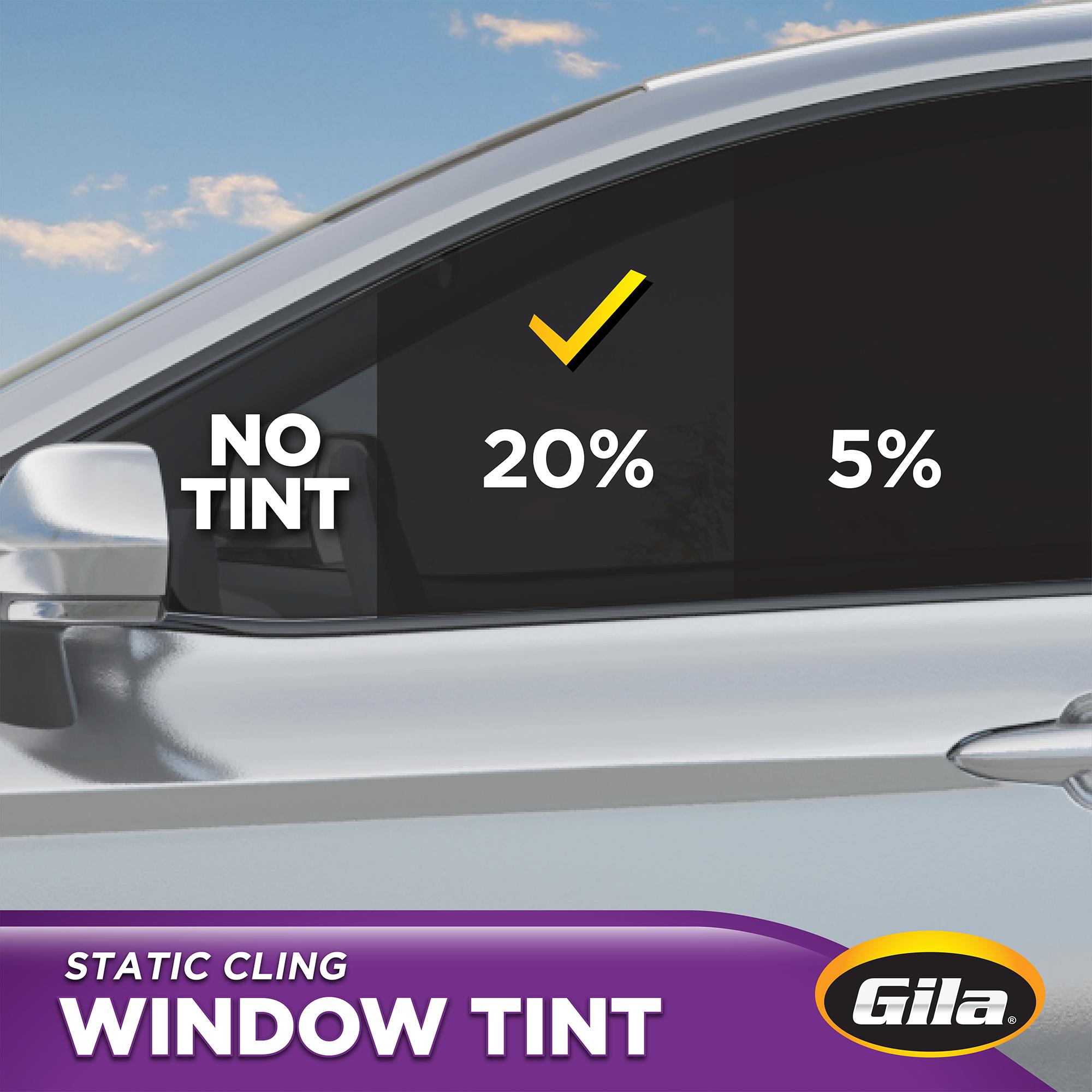 Gila 20% 24in x 78in Black Static Cling Window Tint