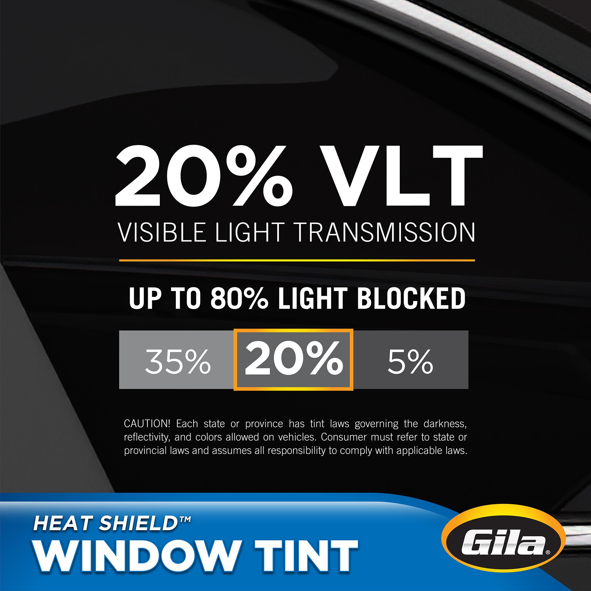 Gila 20% 24in x 78in Black Scratch Resistant Window Tint