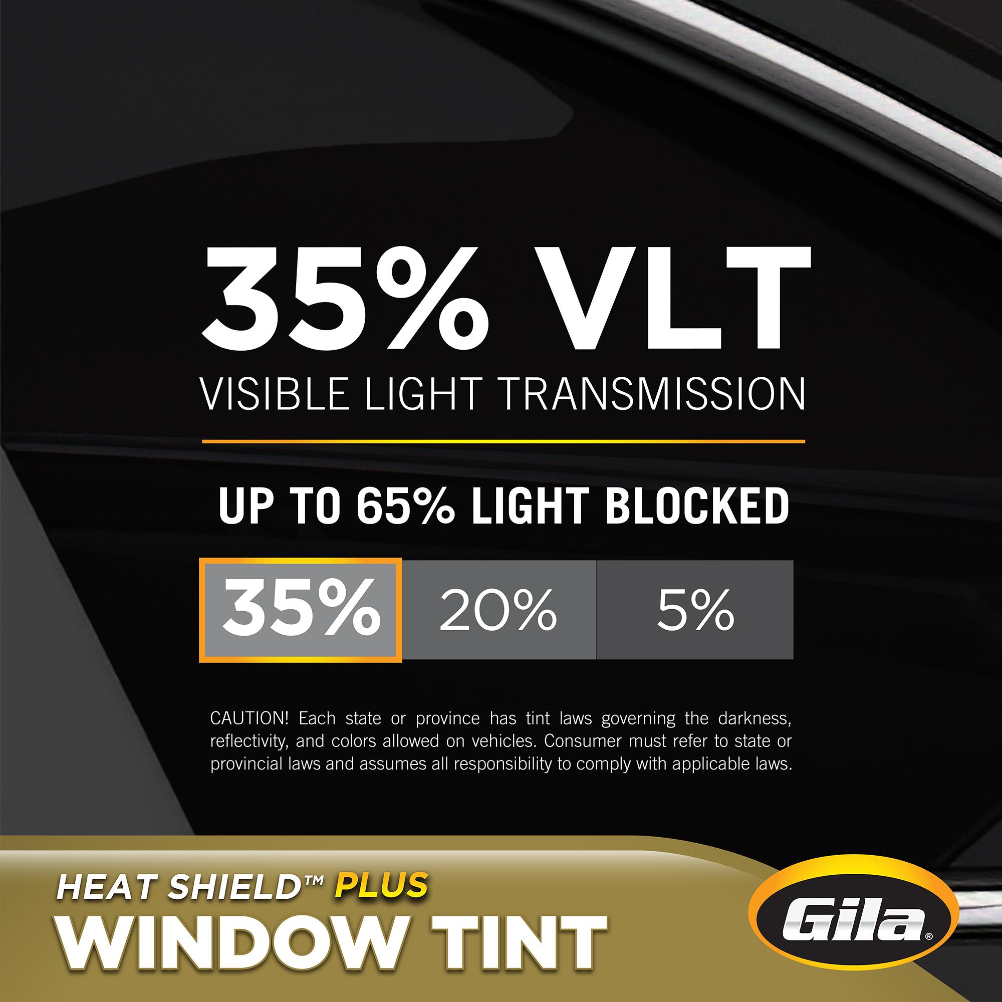 Gila 78 in x24 in x1.5 mm Dark Smoke Window Film