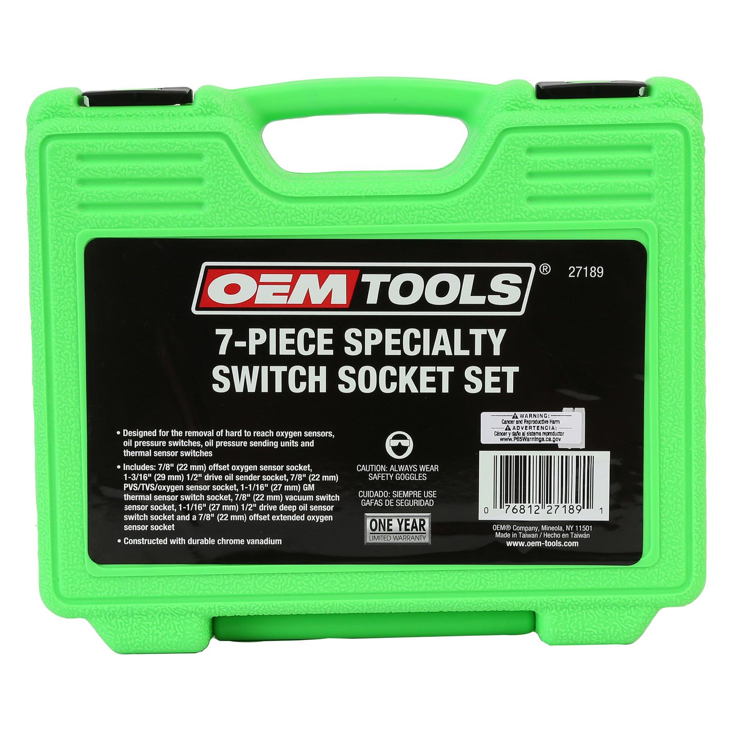 OEMTOOLS Sensor Socket Set 7 Piece | AutoZone