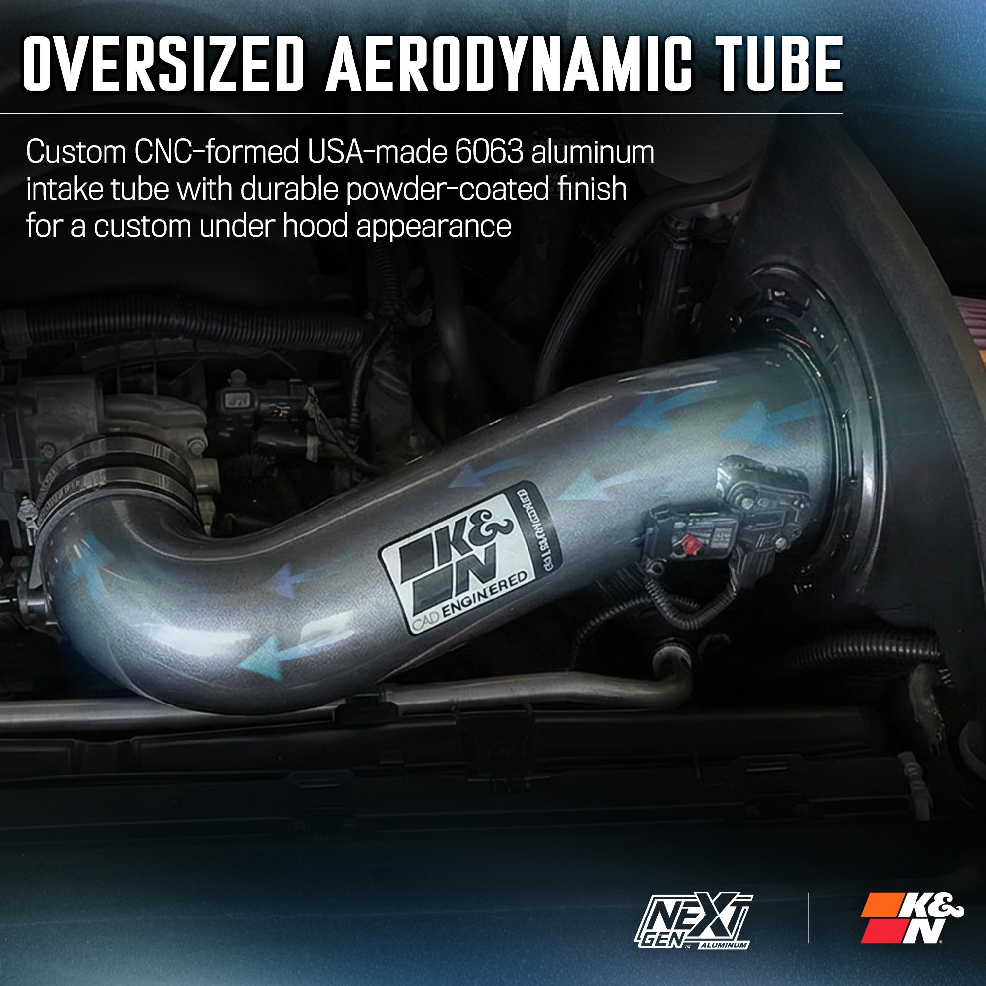 K&N Performance Metal Engine Cold Air Intake Performance Kit 70