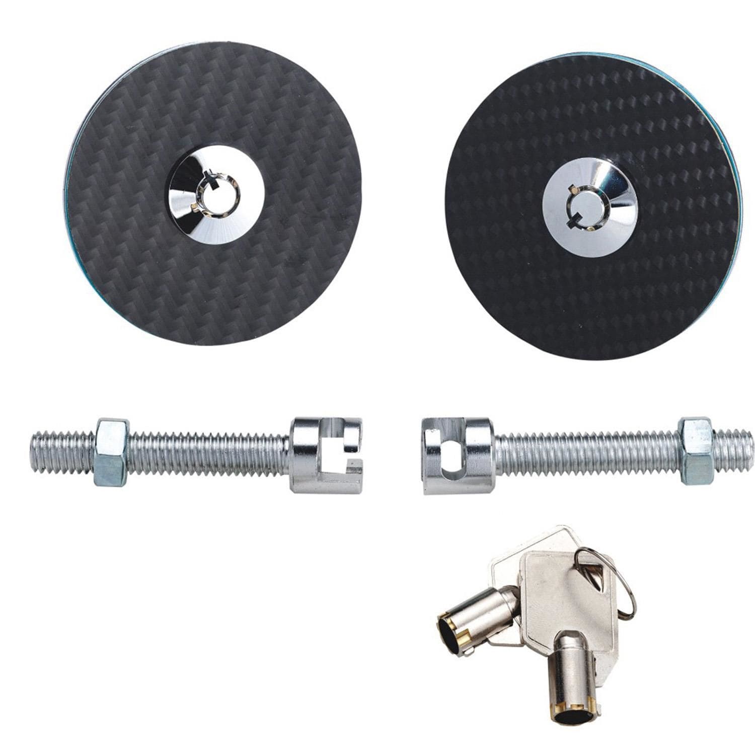 Pilot Carbon Fiber Hood Pins 1 Pair