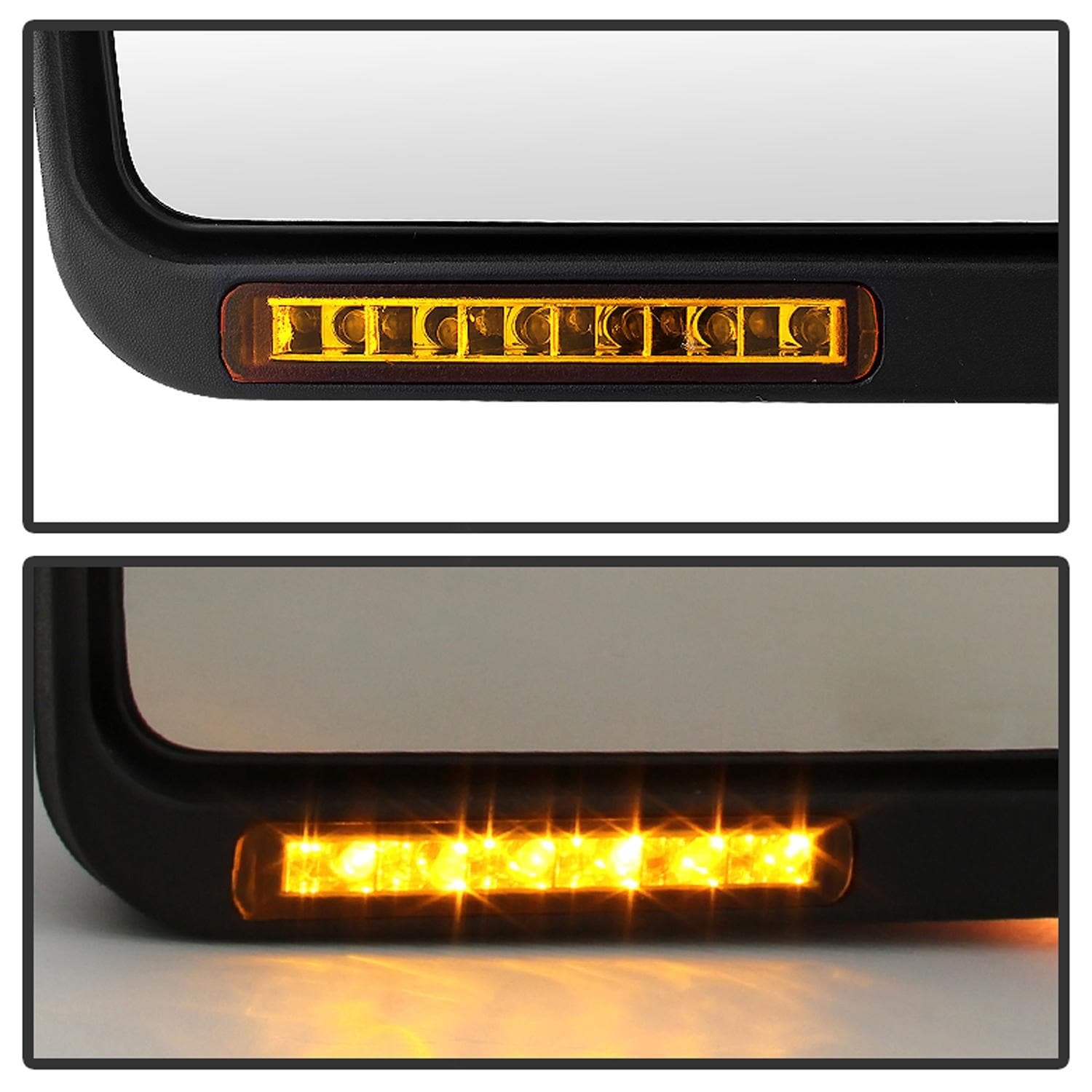 Led Car Indicators Xtune Black OE Replacement, Single, Heated, with Amber LED Turn Signal ...