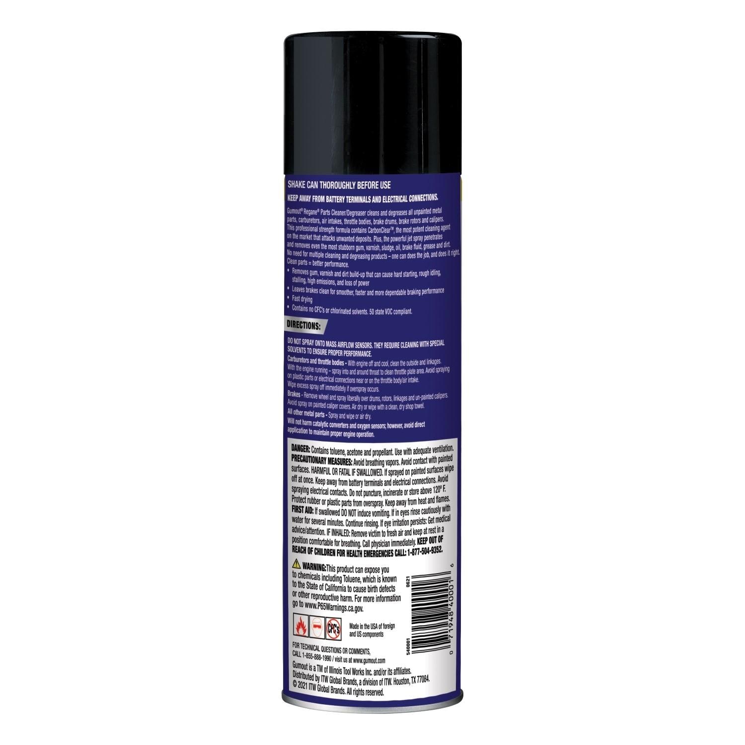 Gumout Parts Cleaner Aerosol Spray 16oz | AutoZone