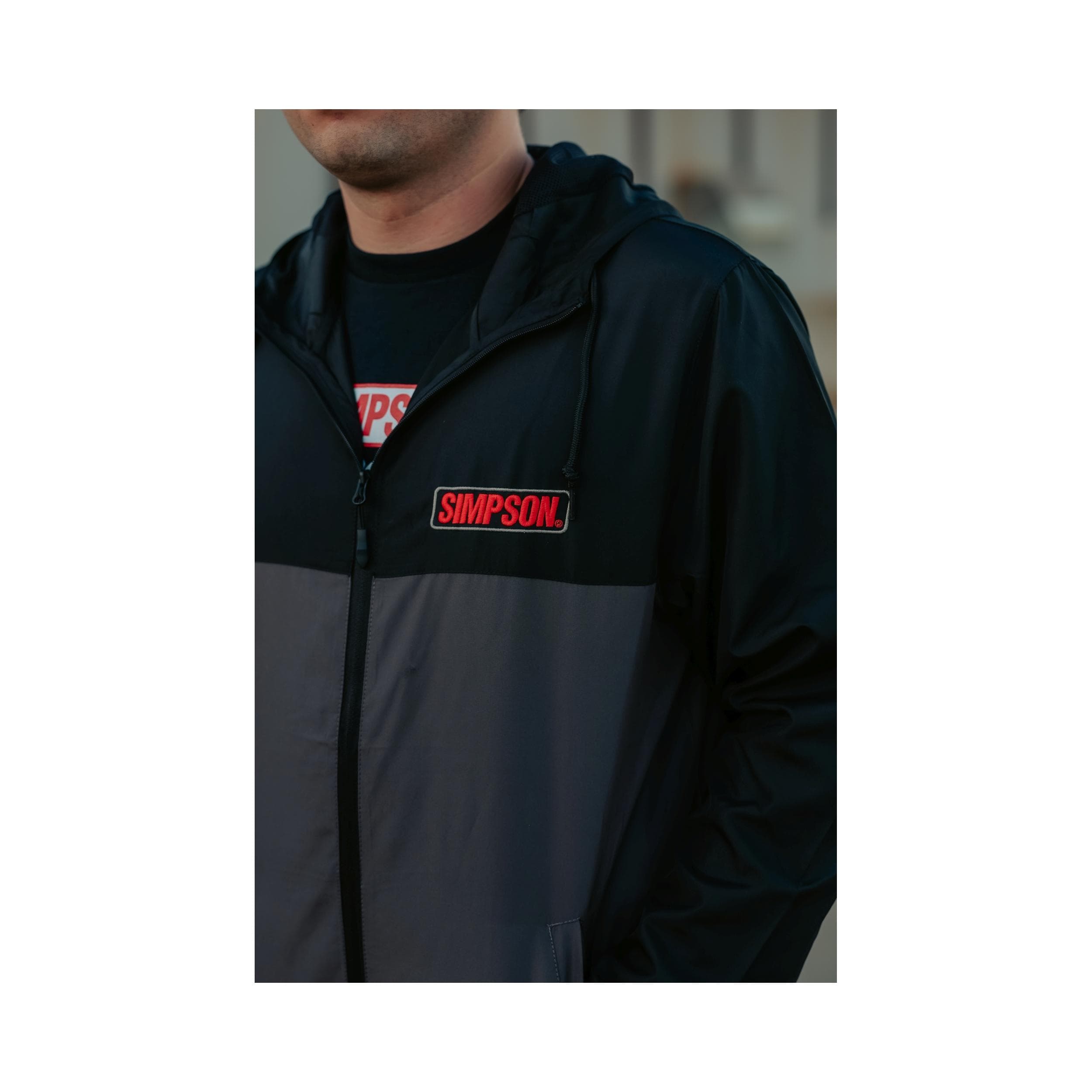 SIMSON フード付きジャケット LL 黒/赤 Simpson Safety Jacket 45013M | AutoZone
