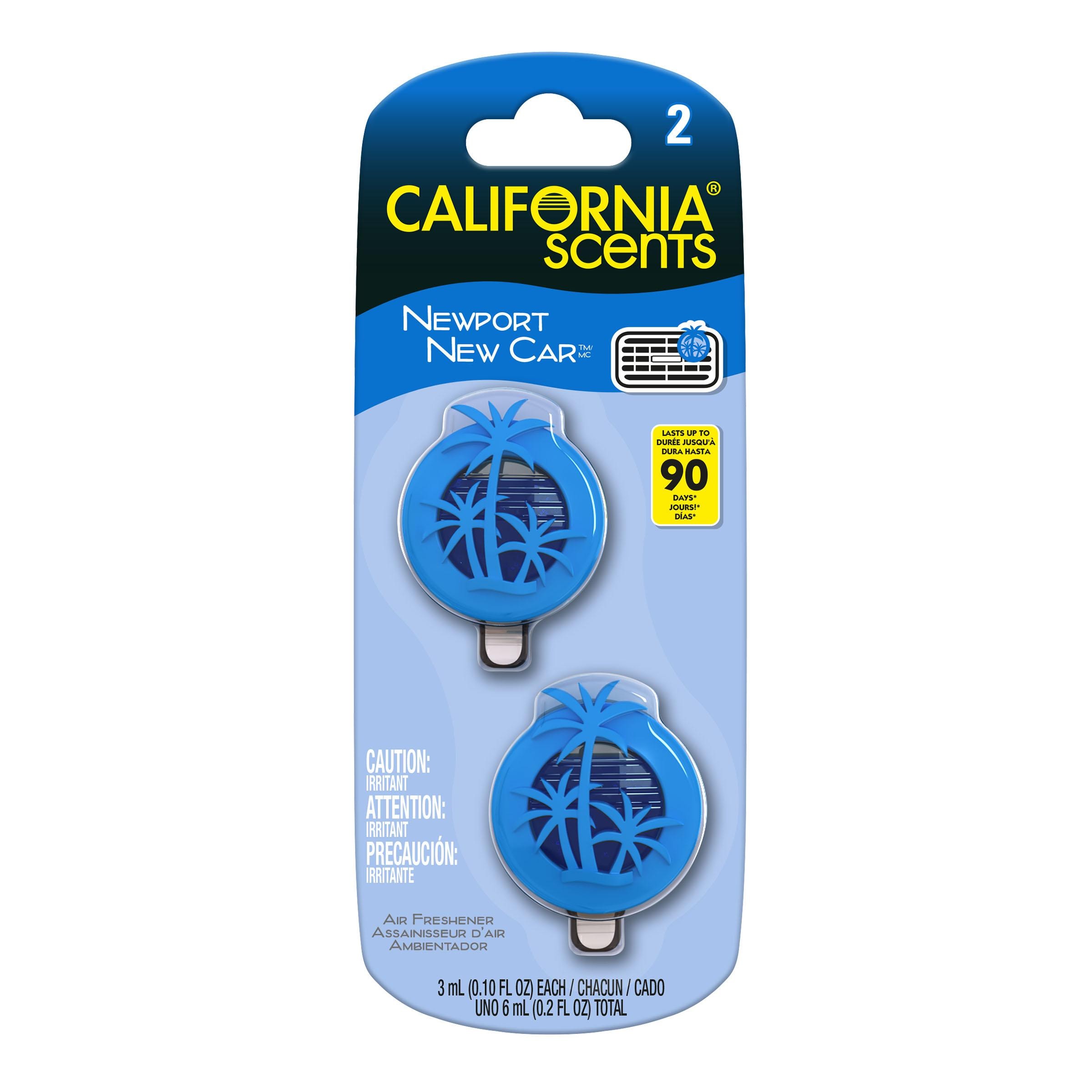 California Scents Newport New Car Scent Vent Air Freshener 2 Pack