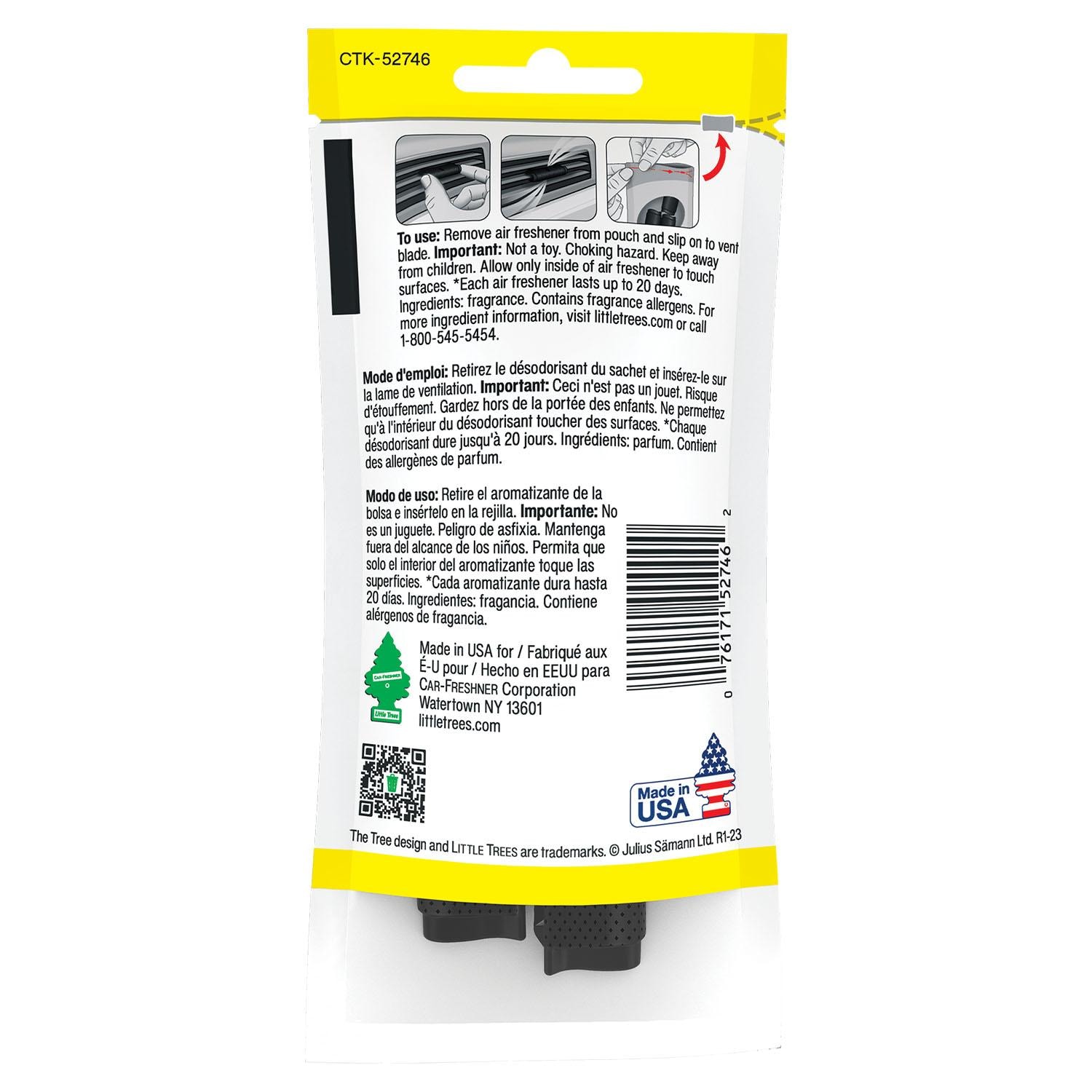 Little Trees Warp Supernova Scent Vent Air Freshener 4 Pack | AutoZone
