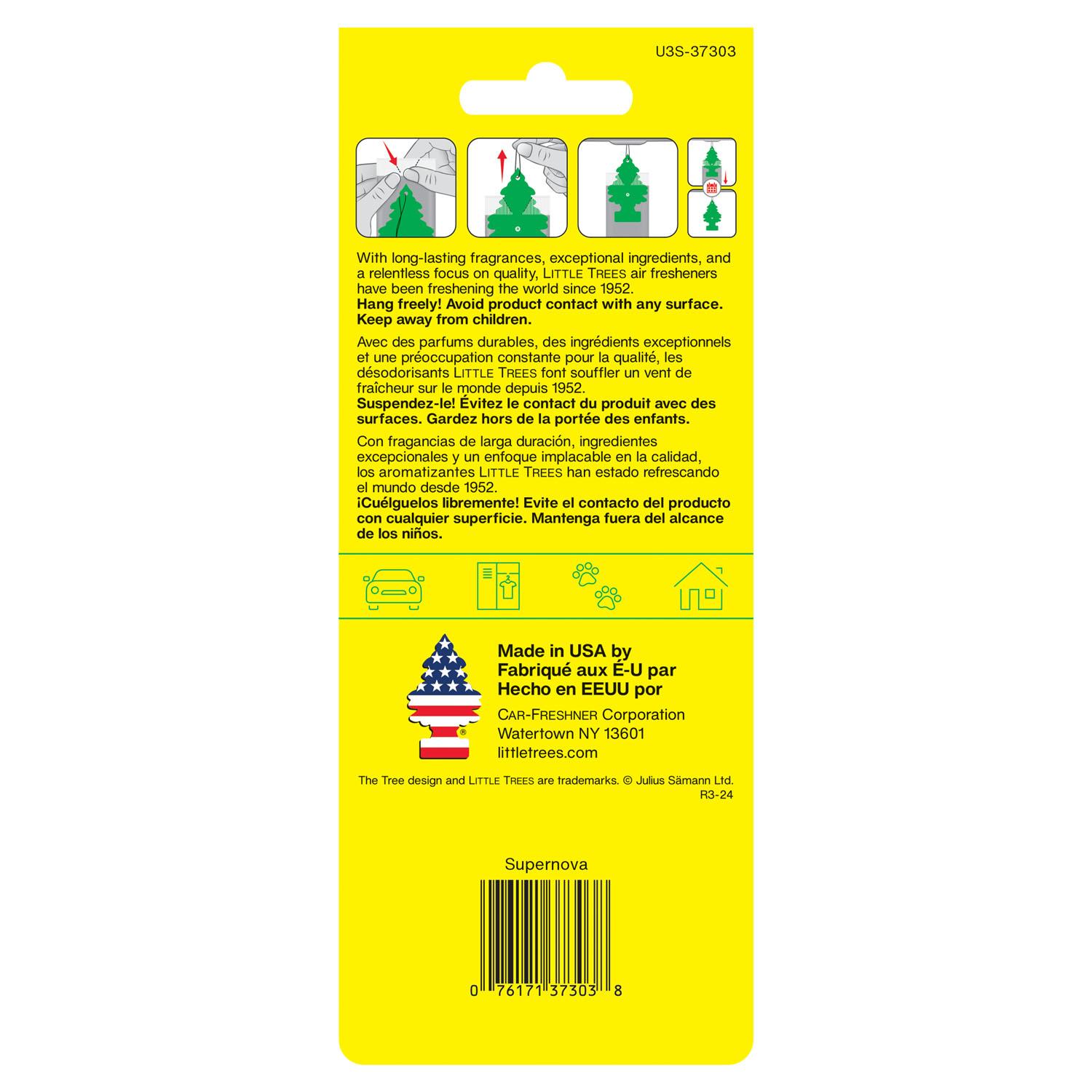 LITTLE TREES Supernova Scent Hanging Air Freshener 3 Pack | AutoZone
