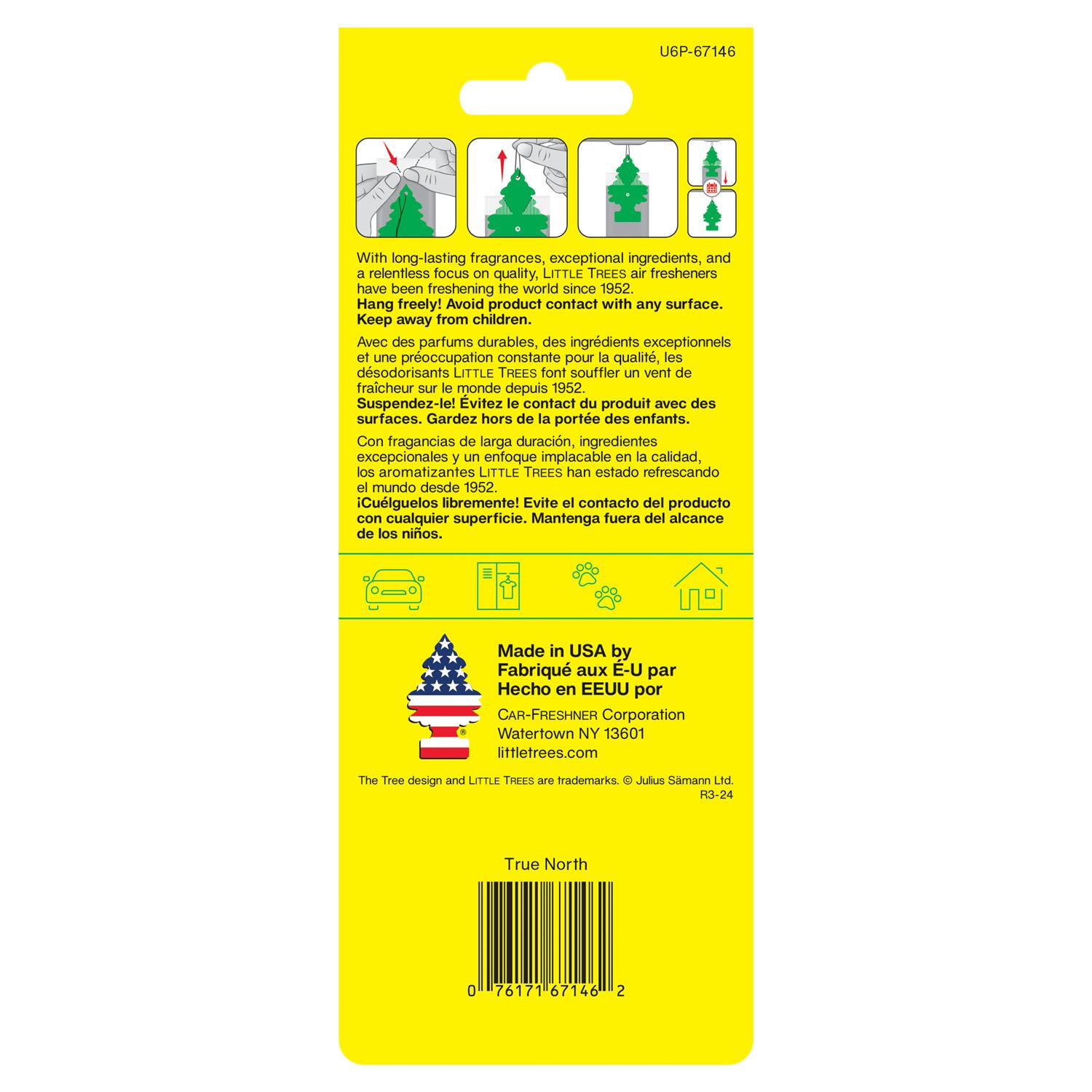 LITTLE TREES True North Scent Hanging Air Freshener 6 Pack | AutoZone