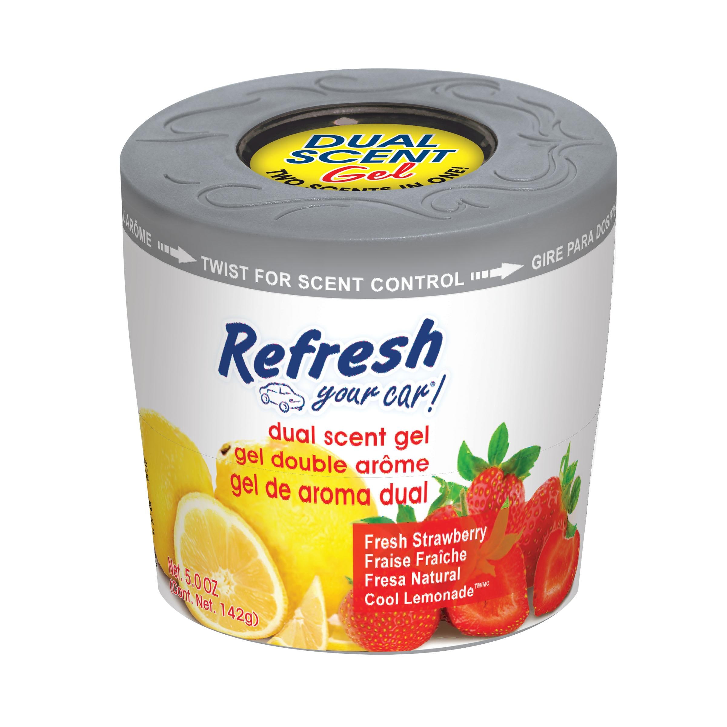 Refresh Your Car Strawberry and Cool Lemonade Scent Can Air