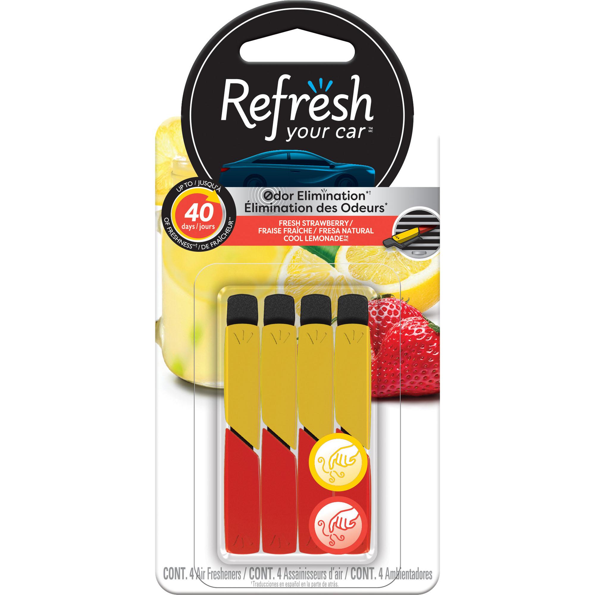 Refresh Your Car Strawberry and Cool Lemonade Scent Vent Air