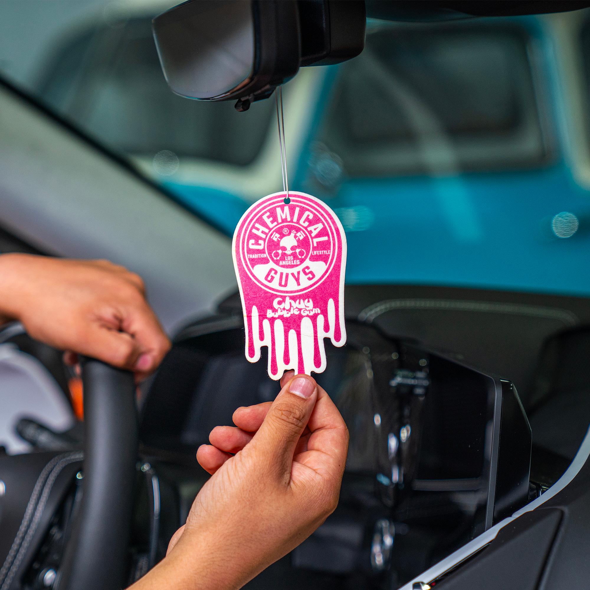 Chemical Guys Chuy Bubble Gum Scent Hanging Air Freshener 3 Pack