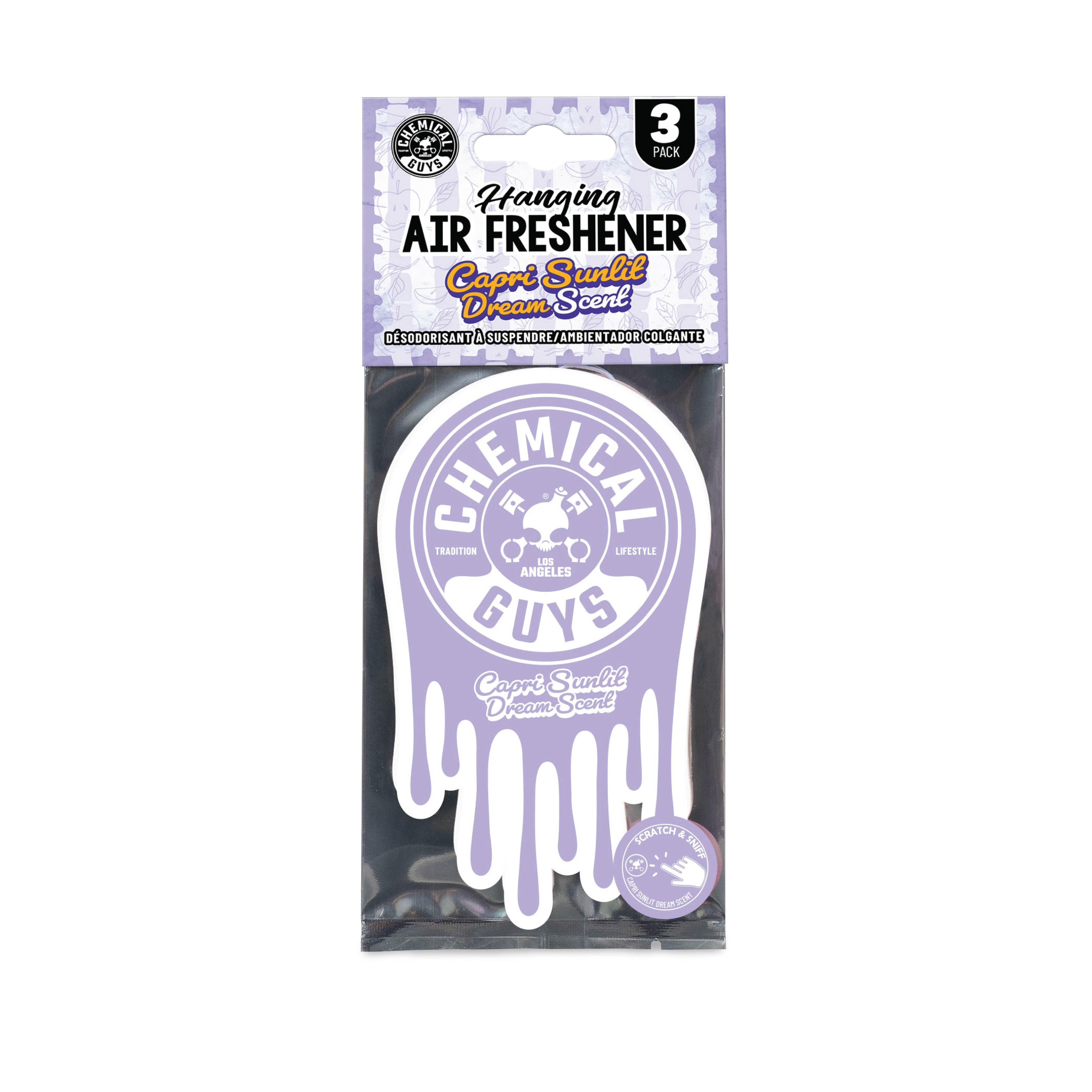 Chemical Guys Chuy Bubble Gum Scent Hanging Air Freshener 3 Pack