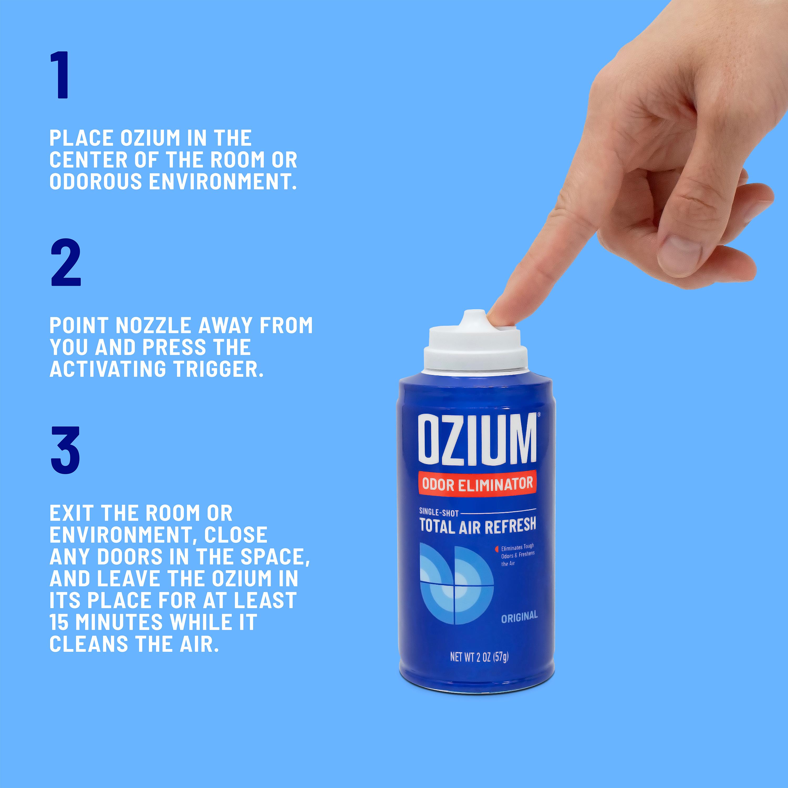 Ozium Odor Eliminating Fogger Single-Shot Total Air Refresh