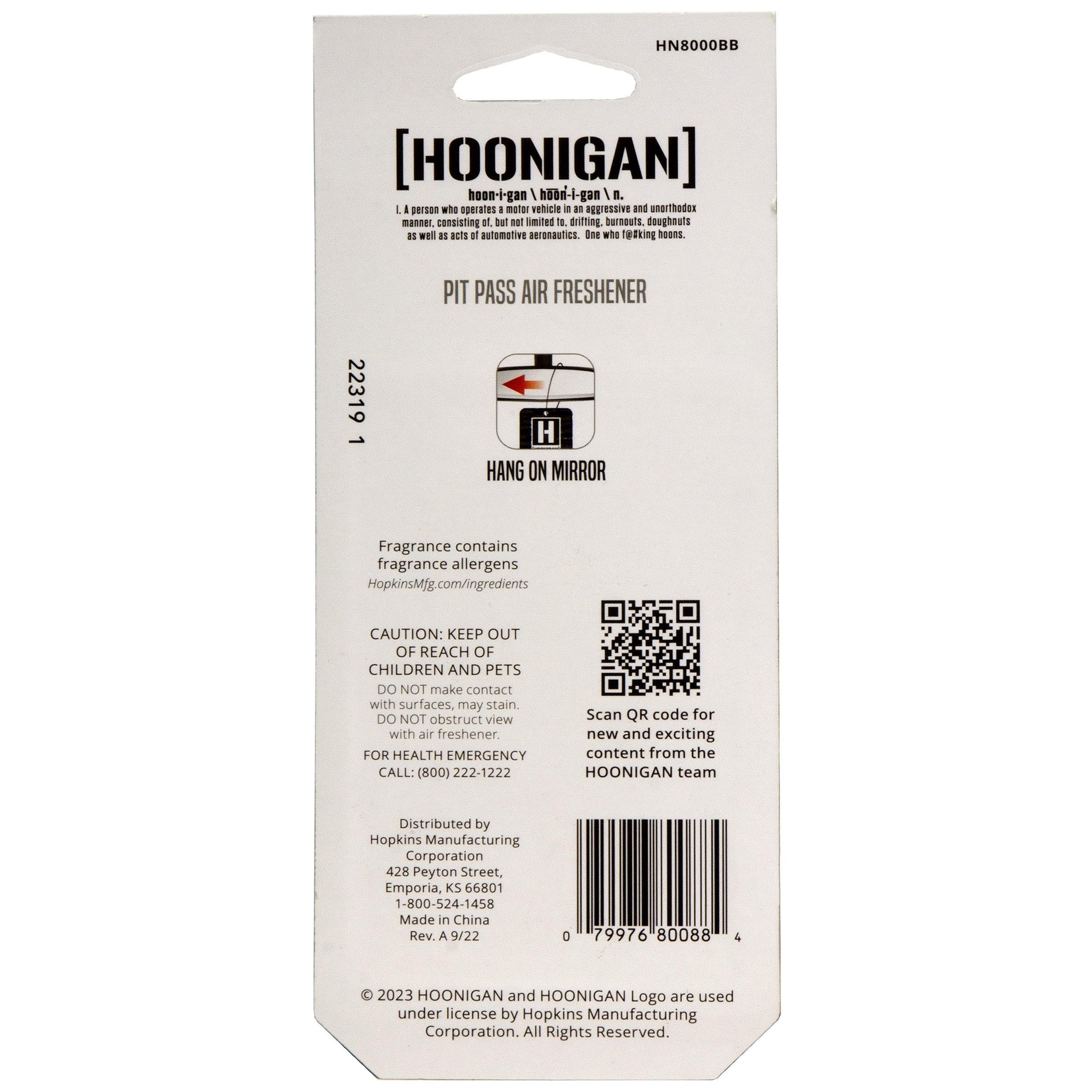 Hoonigan Pit Pass Scattered Air Freshener | AutoZone