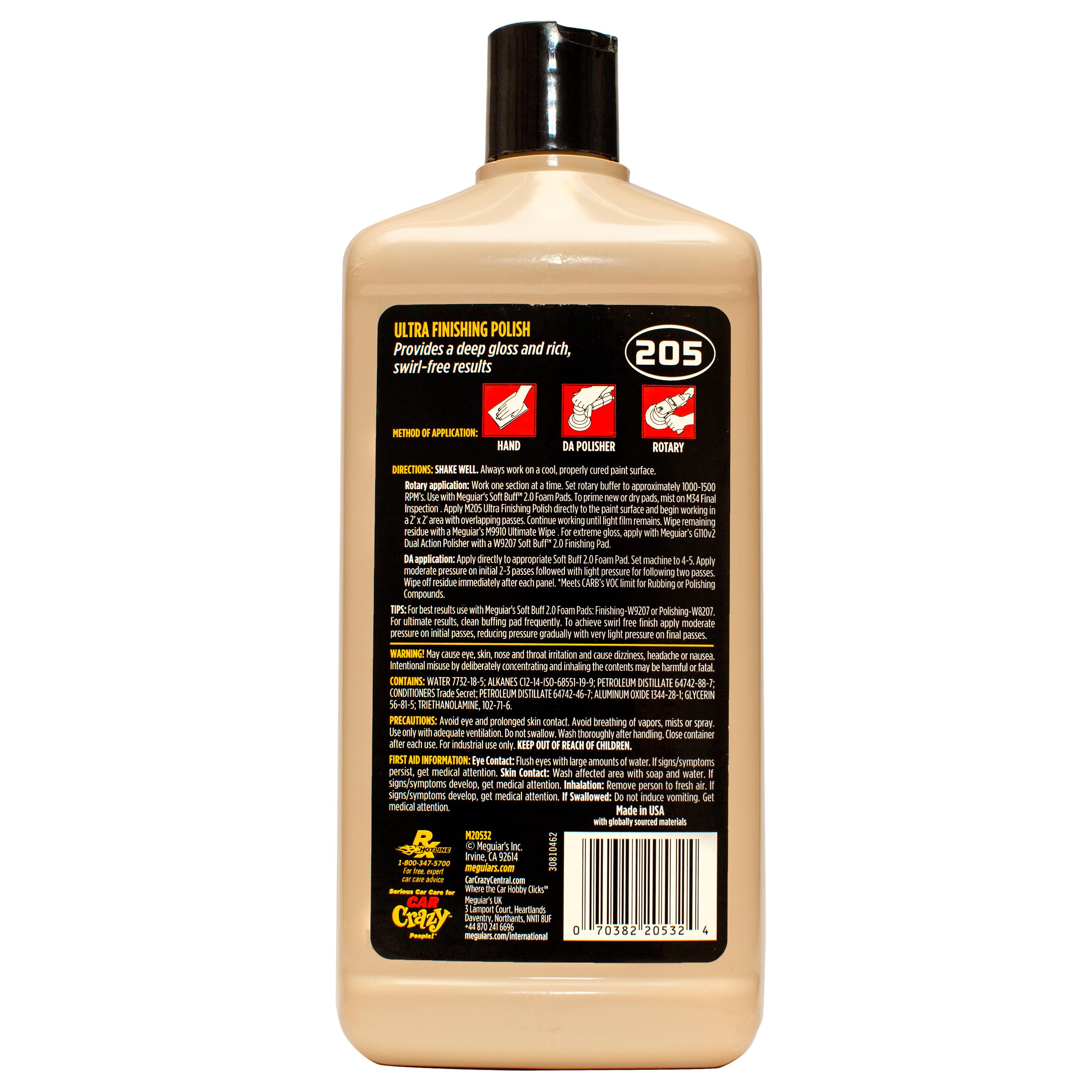 Meguiar's M205 Mirror Glaze Ultra Finishing Polish 32oz | AutoZone