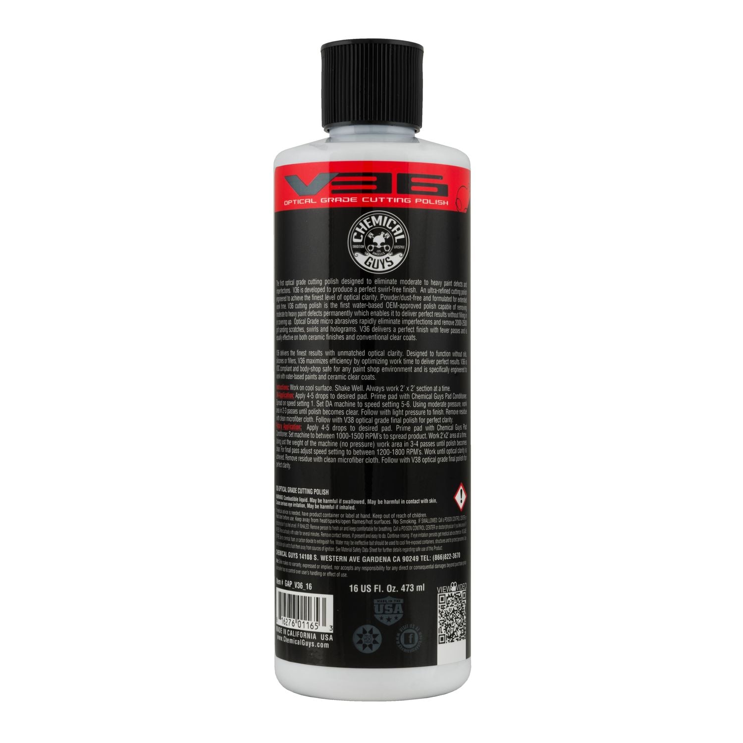 Chemical Guys V36 Optical Grade Cutting Polish 16oz | AutoZone