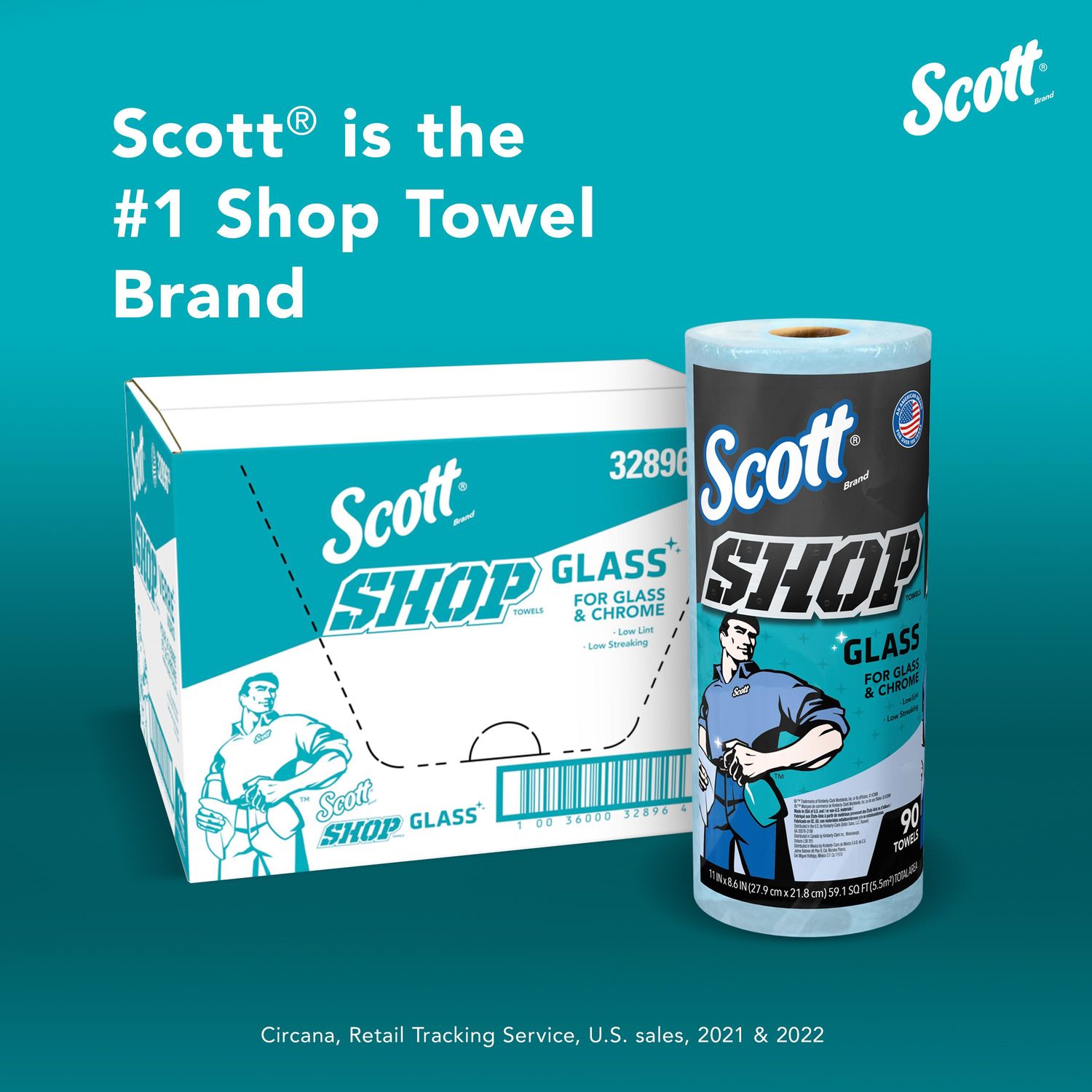 Scott Glass Shop Towel Roll | AutoZone