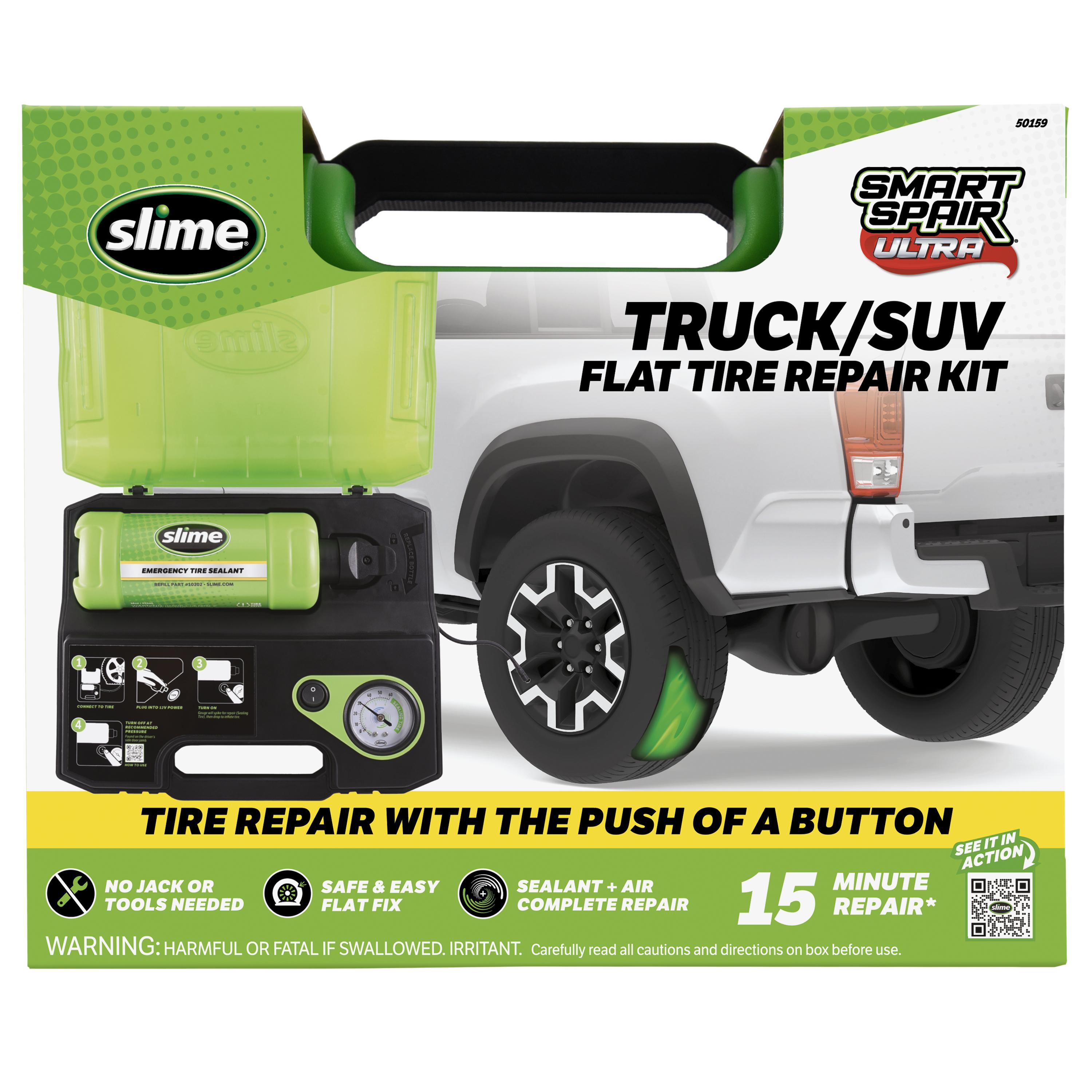 Slime Smart Spair Ultra Truck/SUV Flat Tire Repair Kit | AutoZone