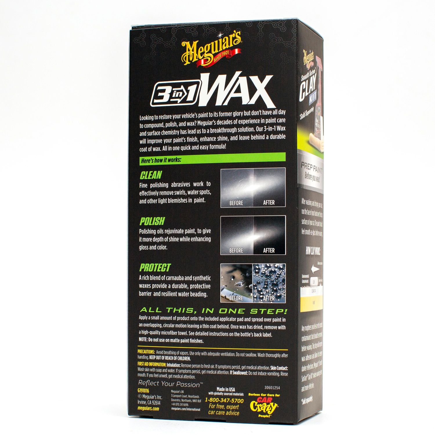 Meguiar's 3-in-1 Liquid Wax 16oz with Foam Pad | AutoZone