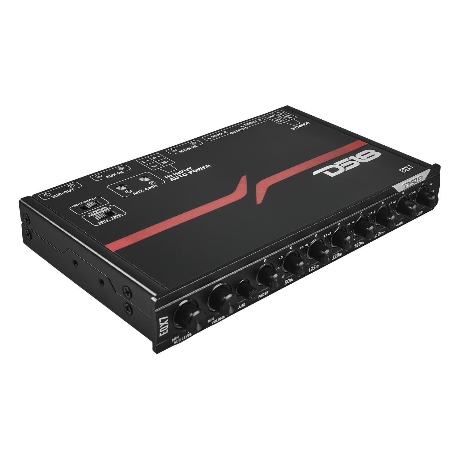 DS18 High Volt 7-Band Equalizer with High Level Input and Auto