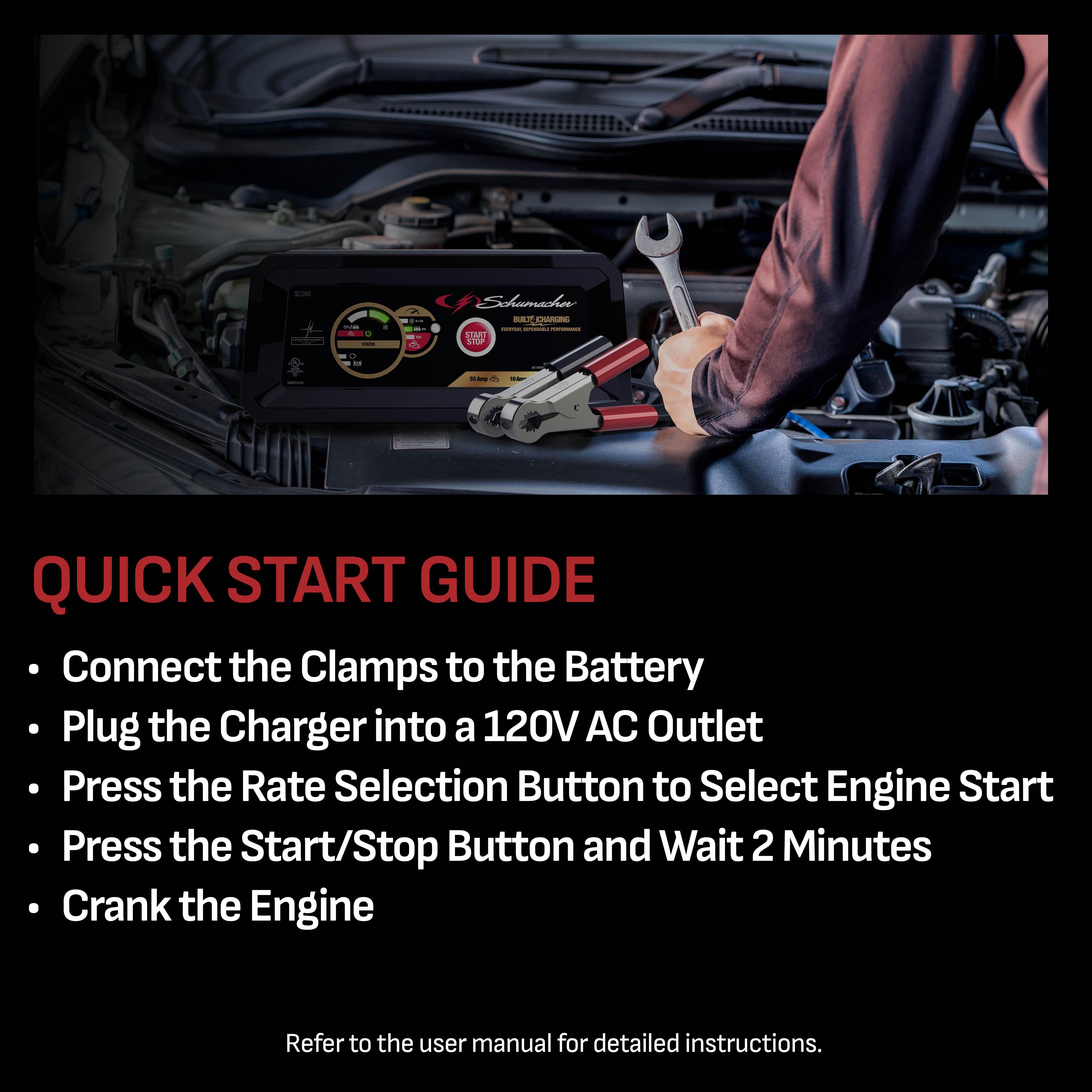 Schumacher 55 Amp Battery Charger SC1340 | AutoZone