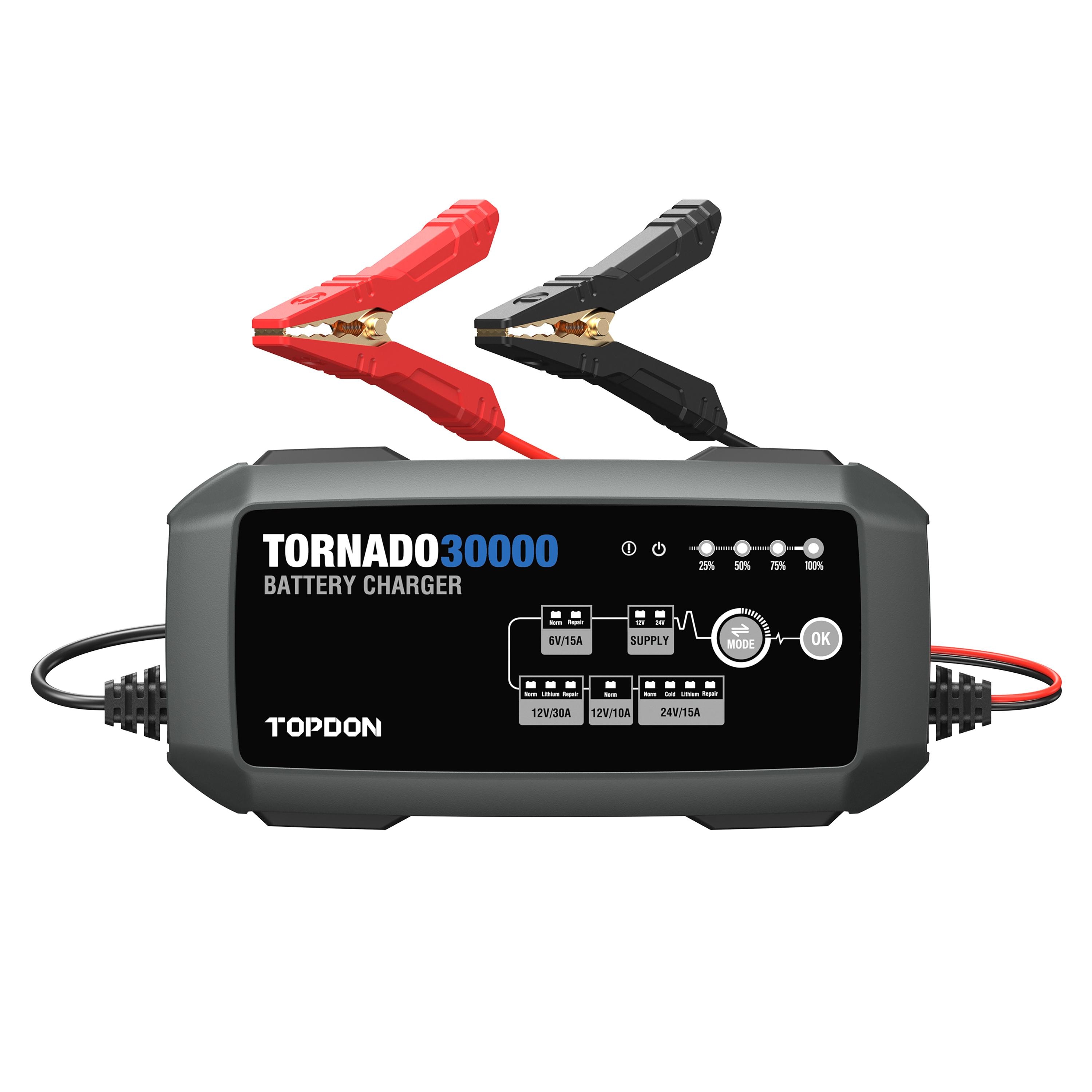 TOPDON USA Inc 30 Amp Battery Charger TPDT30000 | AutoZone