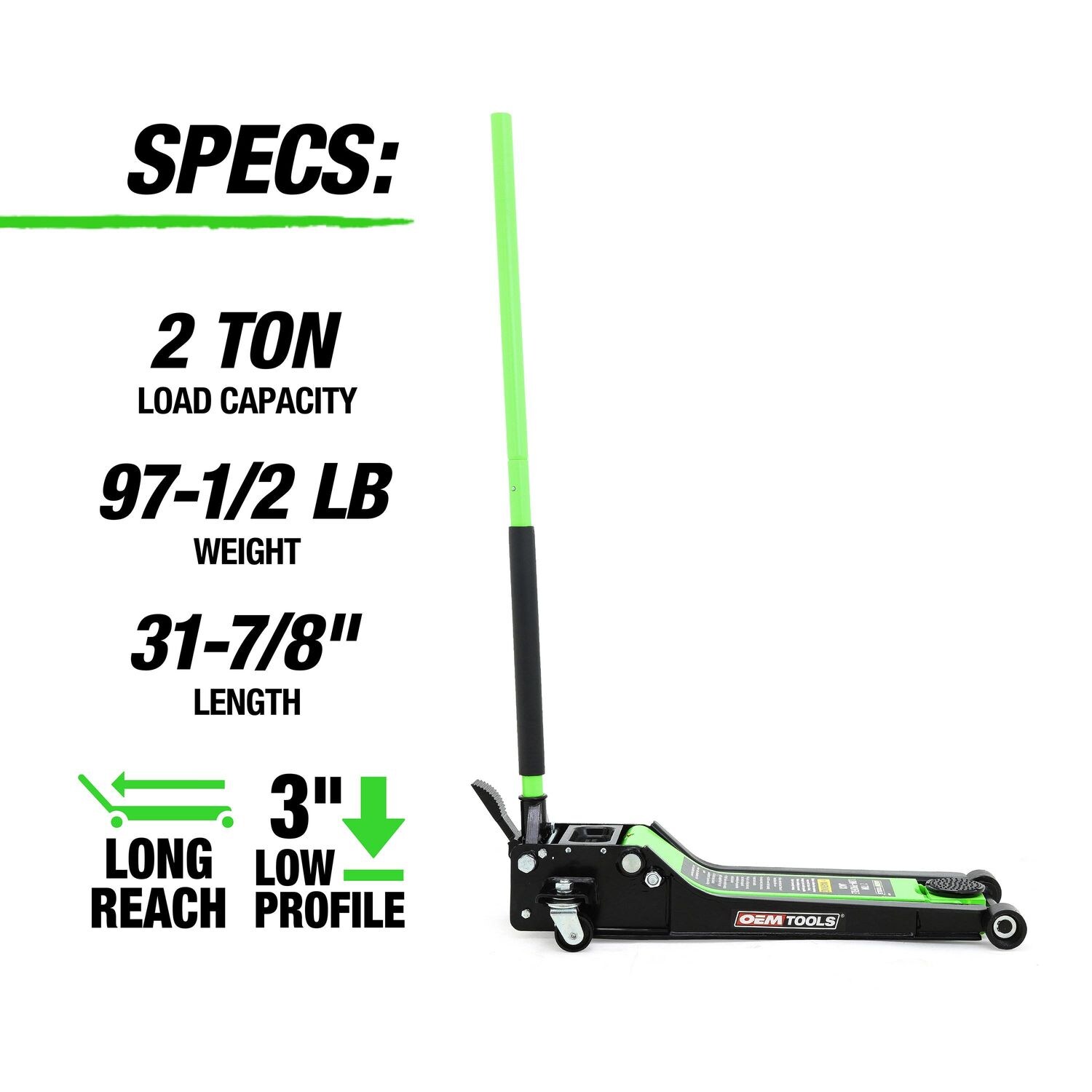 OEMTOOLS 2 Ton Floor Jack | AutoZone