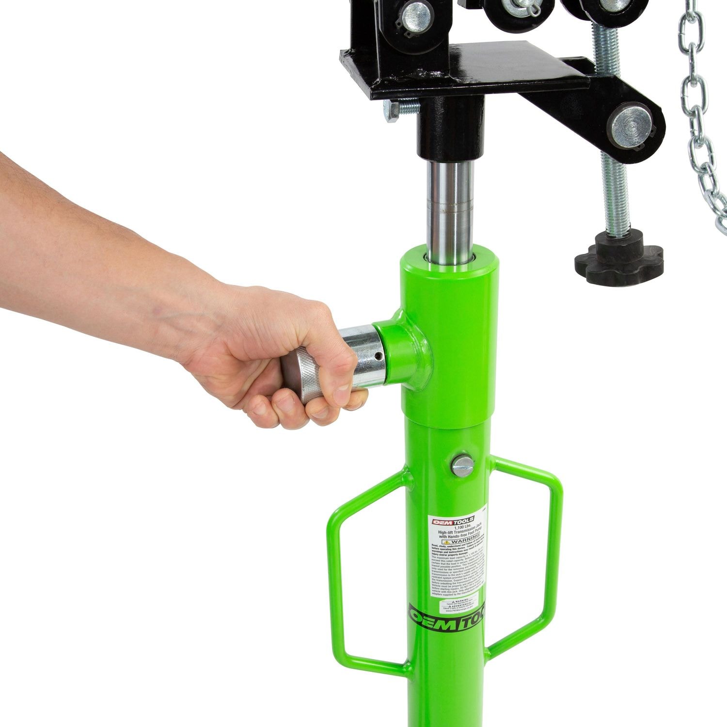 OEMTOOLS 1/2 Ton High Lift Transmission Jack With Foot Pump | AutoZone