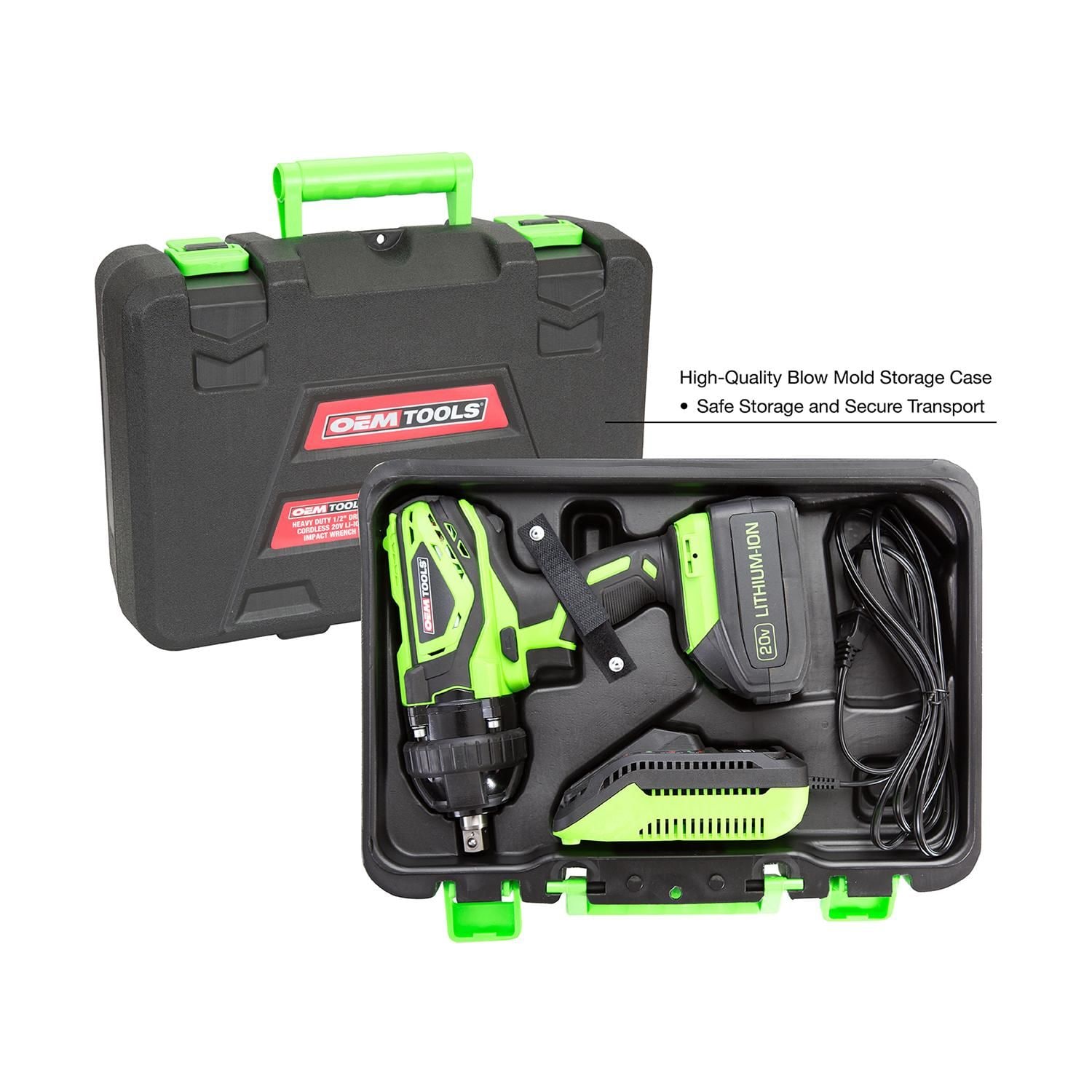 OEMTOOLS 1/2in Drive Lithium Ion Heavy Duty Impact Wrench | AutoZone
