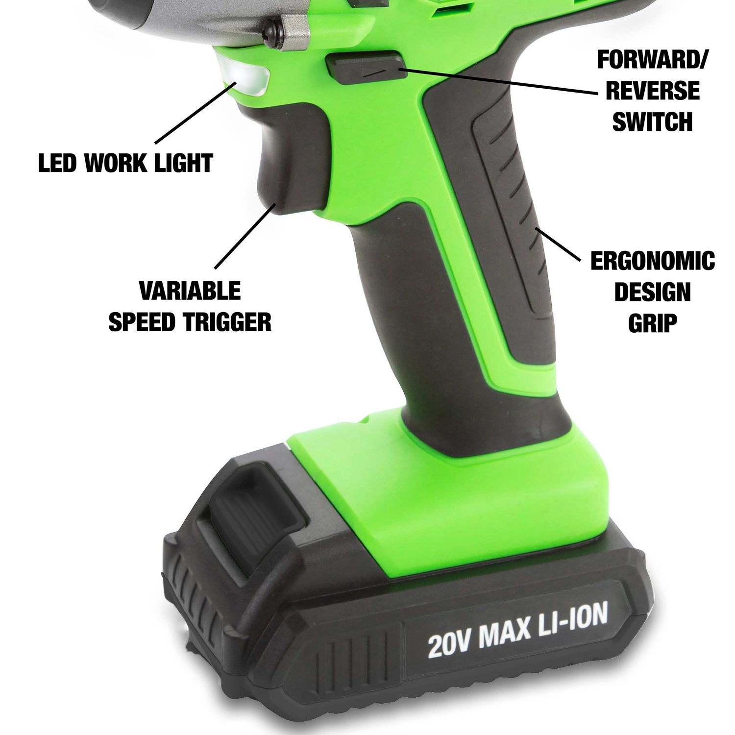 OEMTOOLS 3/8in Drive 20 Volt Lithium Ion Cordless Impact Wrench