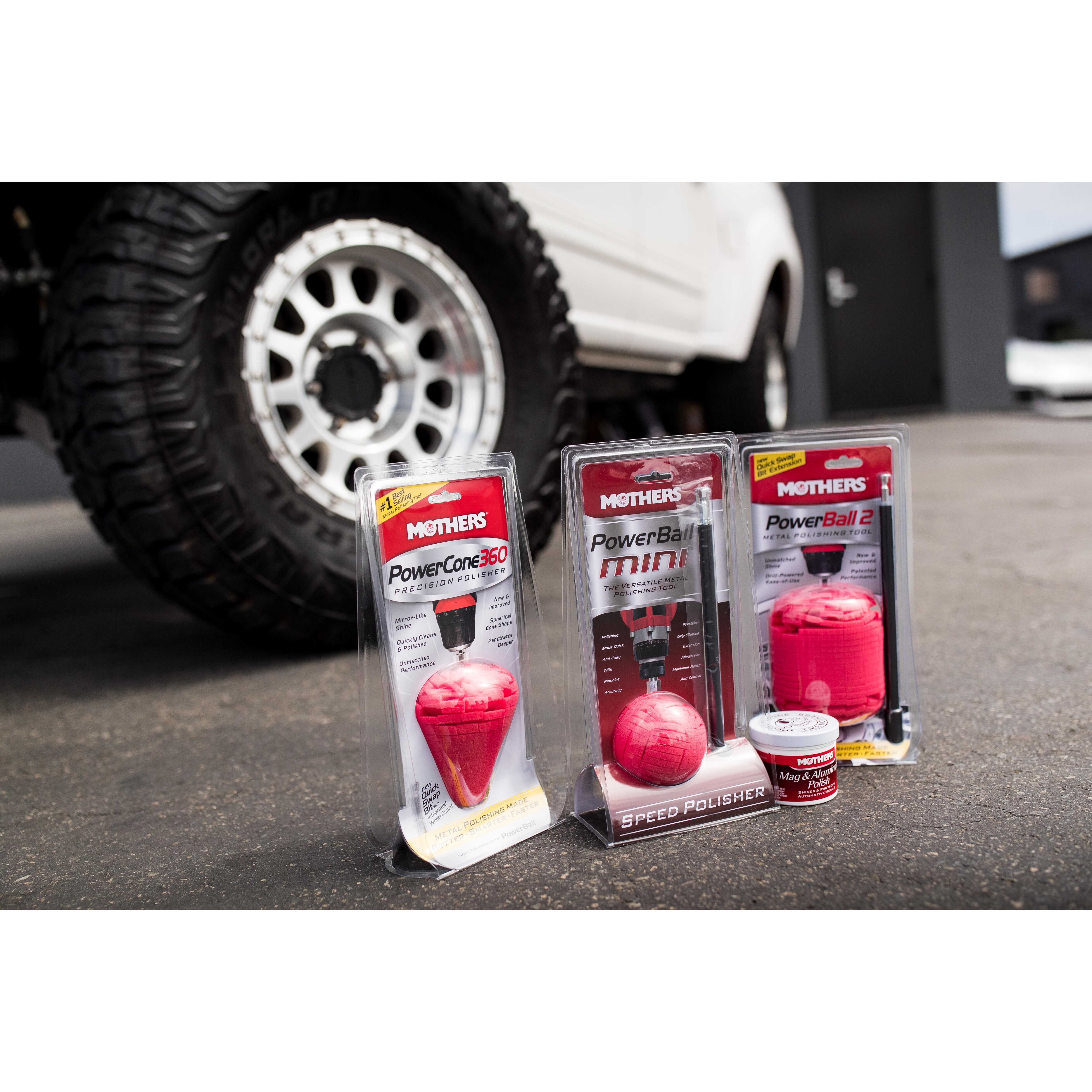 Mothers PowerCone 05146 Metal Polishing Cone – For Custom Wheels, Use With Power Drill