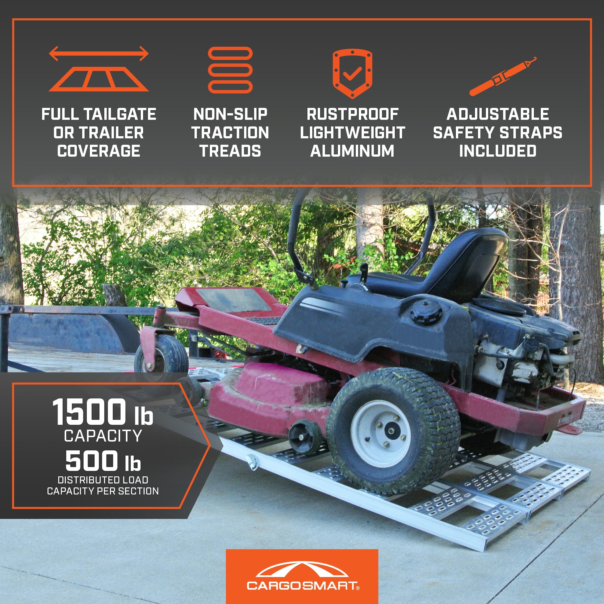 CargoSmart Tri Fold Ramp with Treads