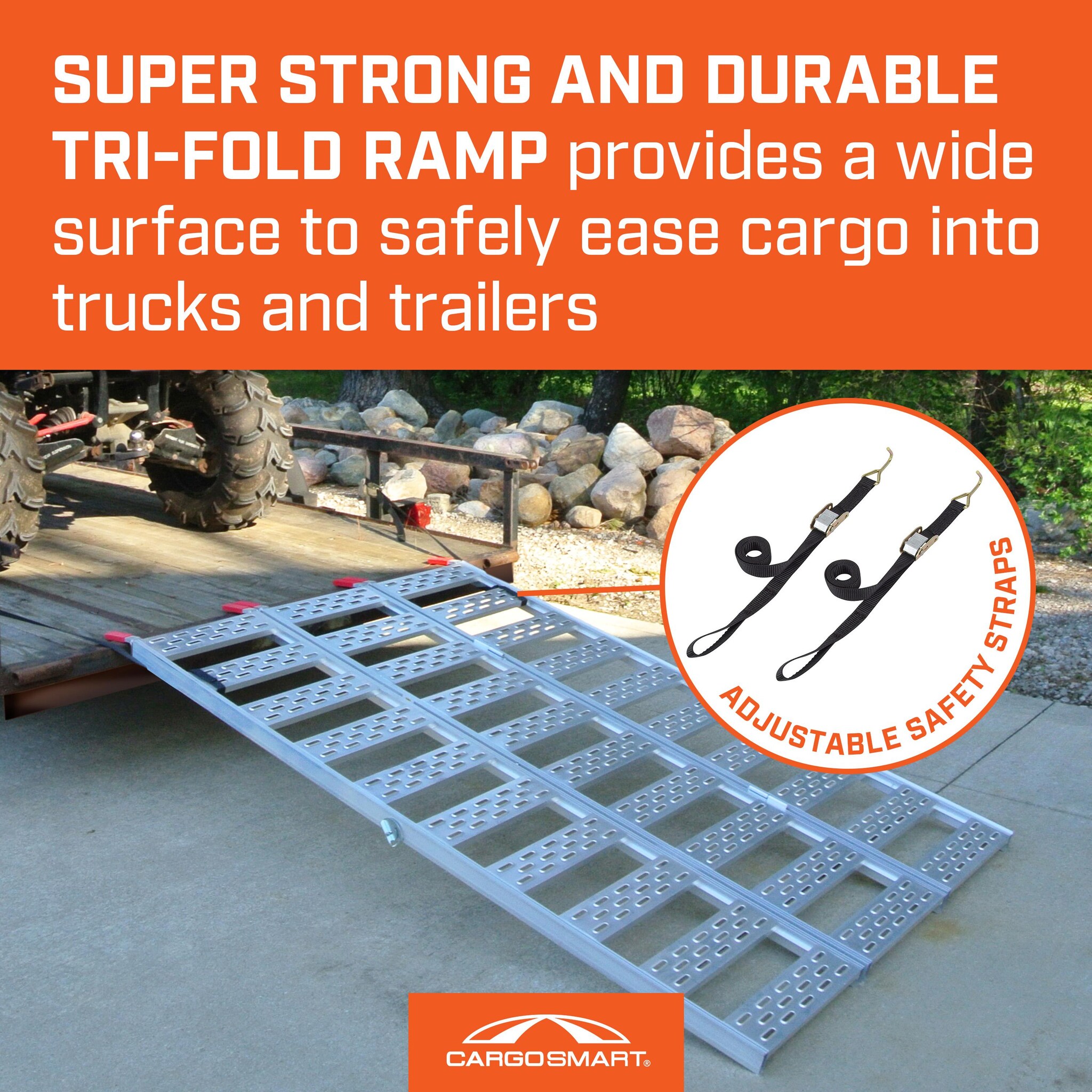 CargoSmart Tri Fold Ramp with Treads