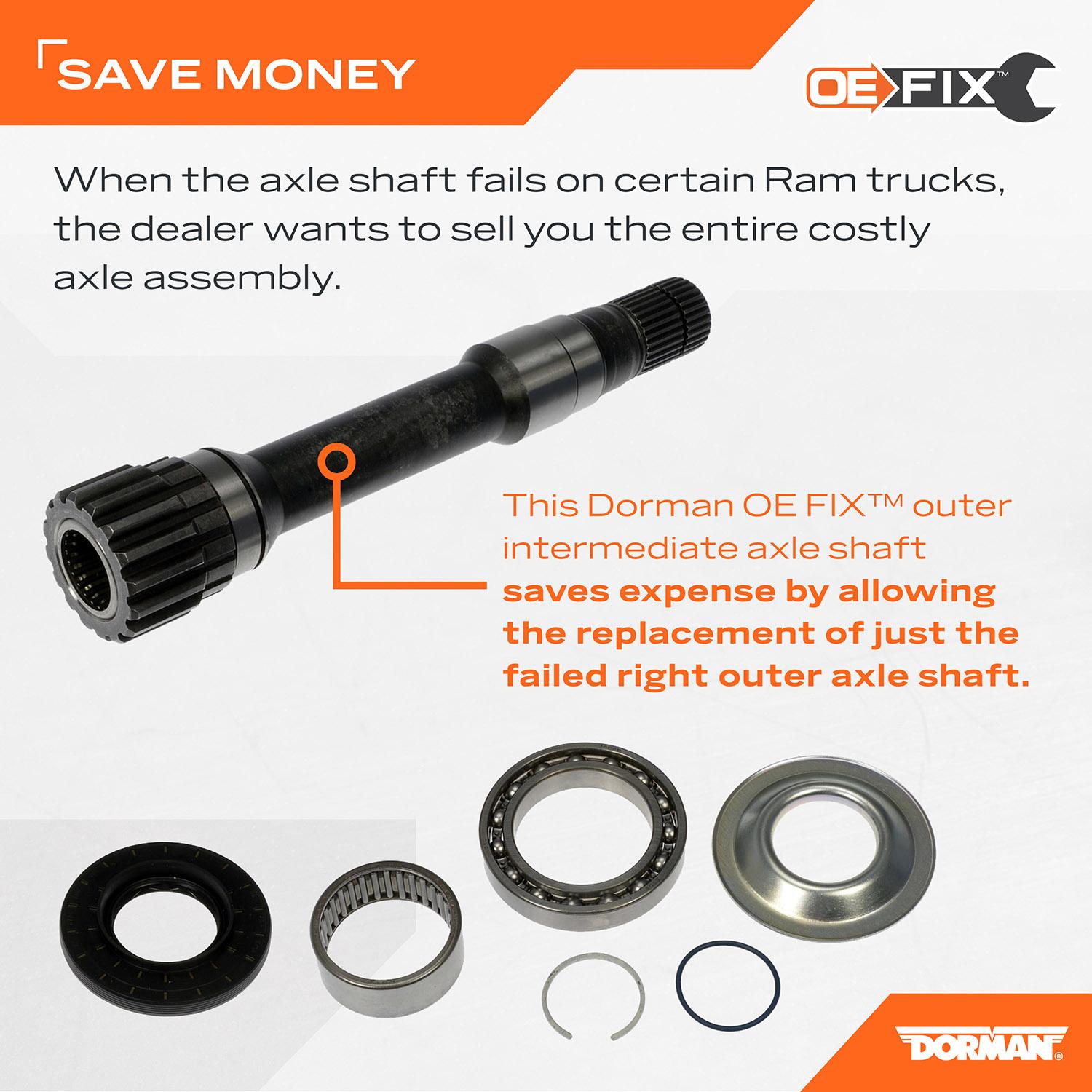 Dorman - OE Solutions CV Intermediate Shaft 630-446 | AutoZone
