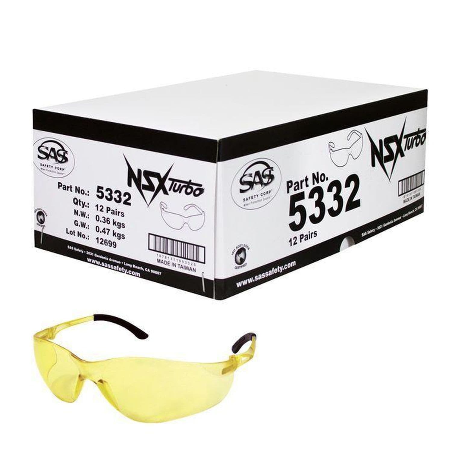 SAS Safety Safety Glasses 12 Piece | AutoZone