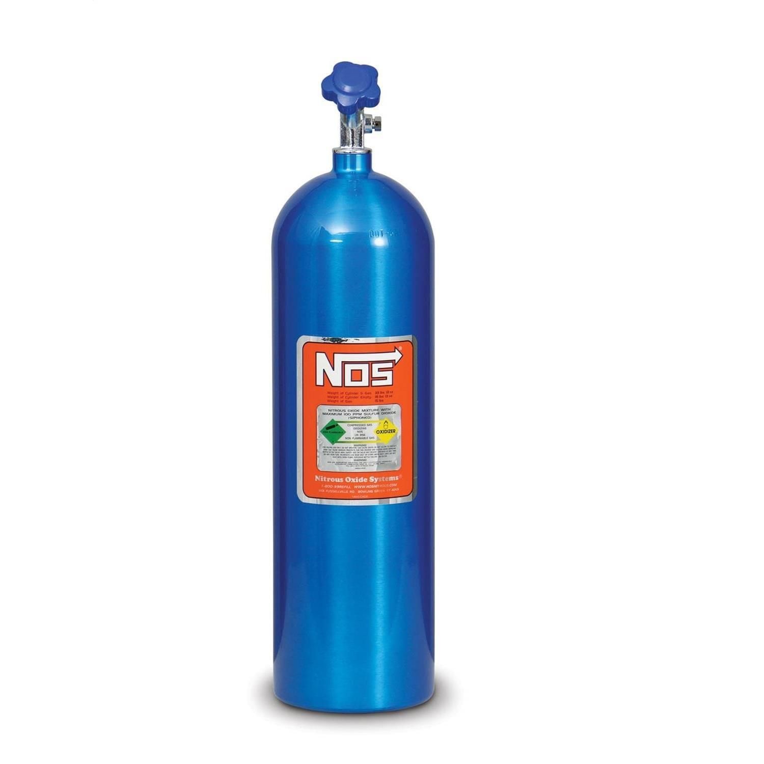 NOS/Nitrous Oxide System Electric Blue Finish 15lbs; 27in x 7in Hi